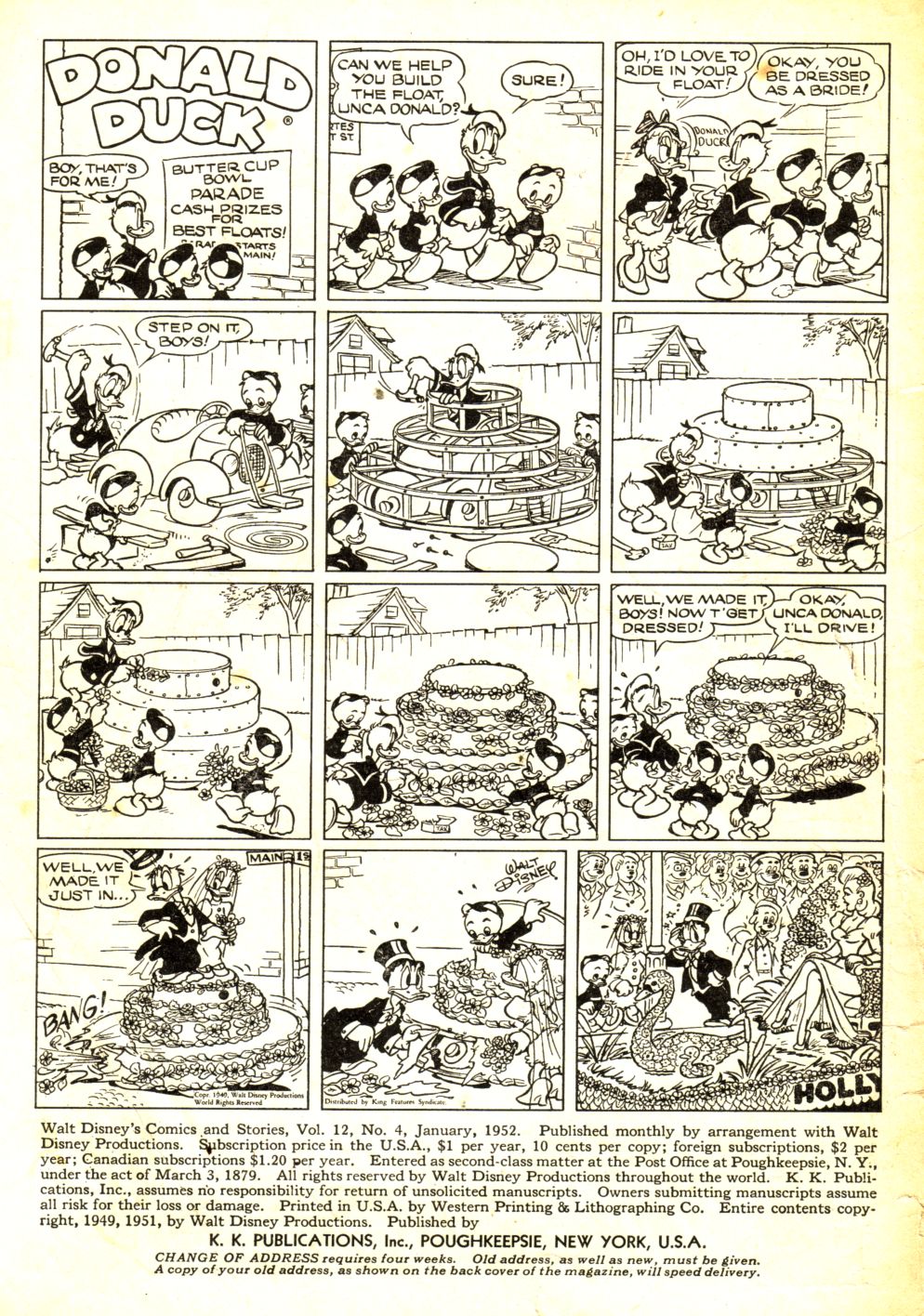 Read online Walt Disney's Comics and Stories comic -  Issue #136 - 2