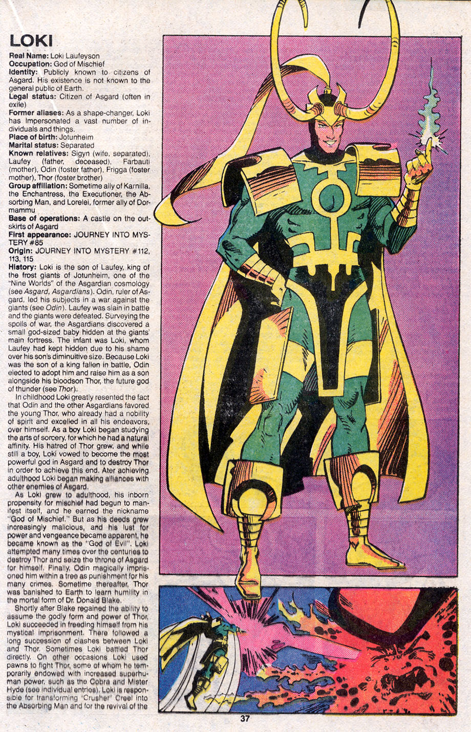 Read online The Official Handbook of the Marvel Universe Deluxe Edition comic -  Issue #7 - 39