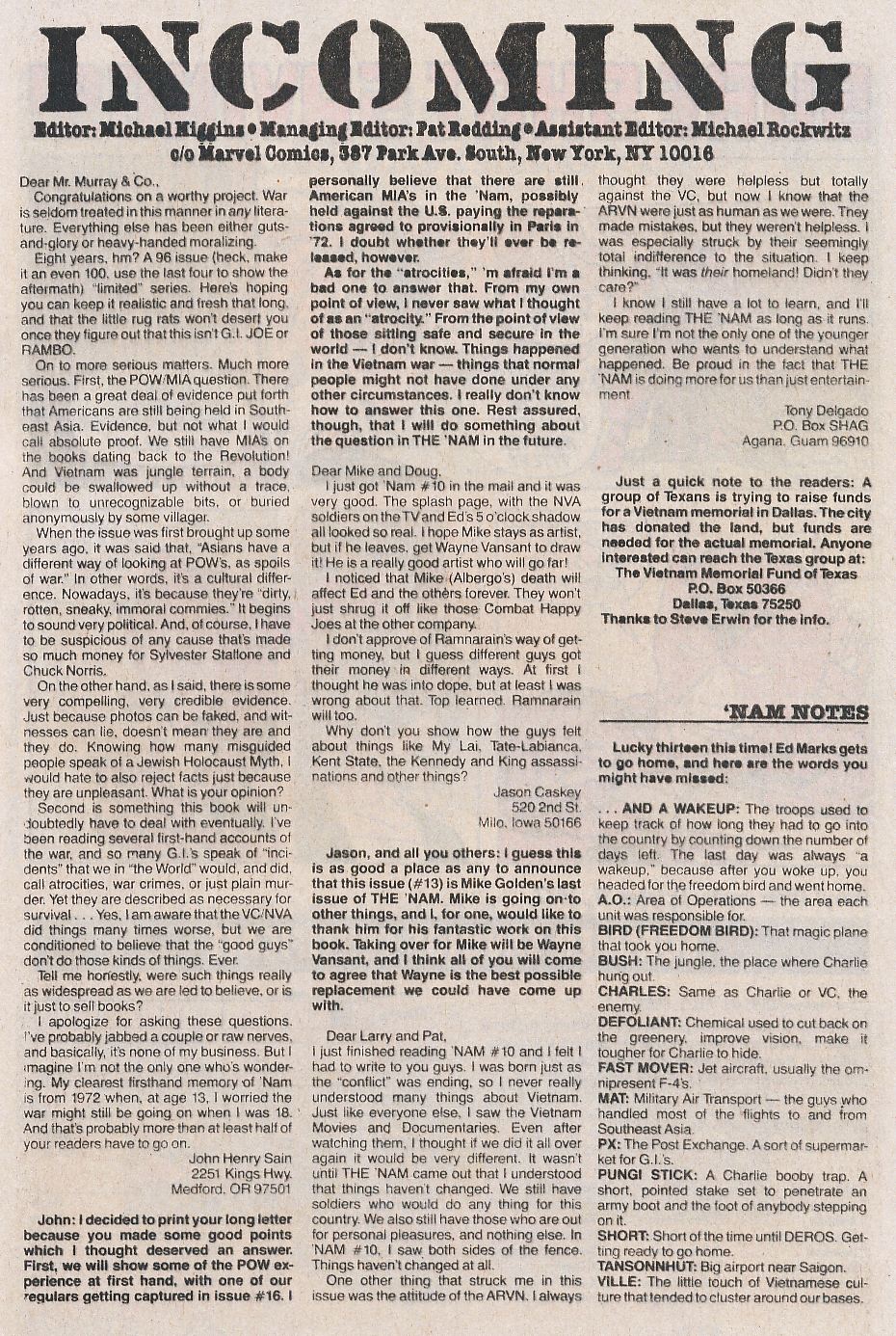 Read online The 'Nam comic -  Issue #13 - 25