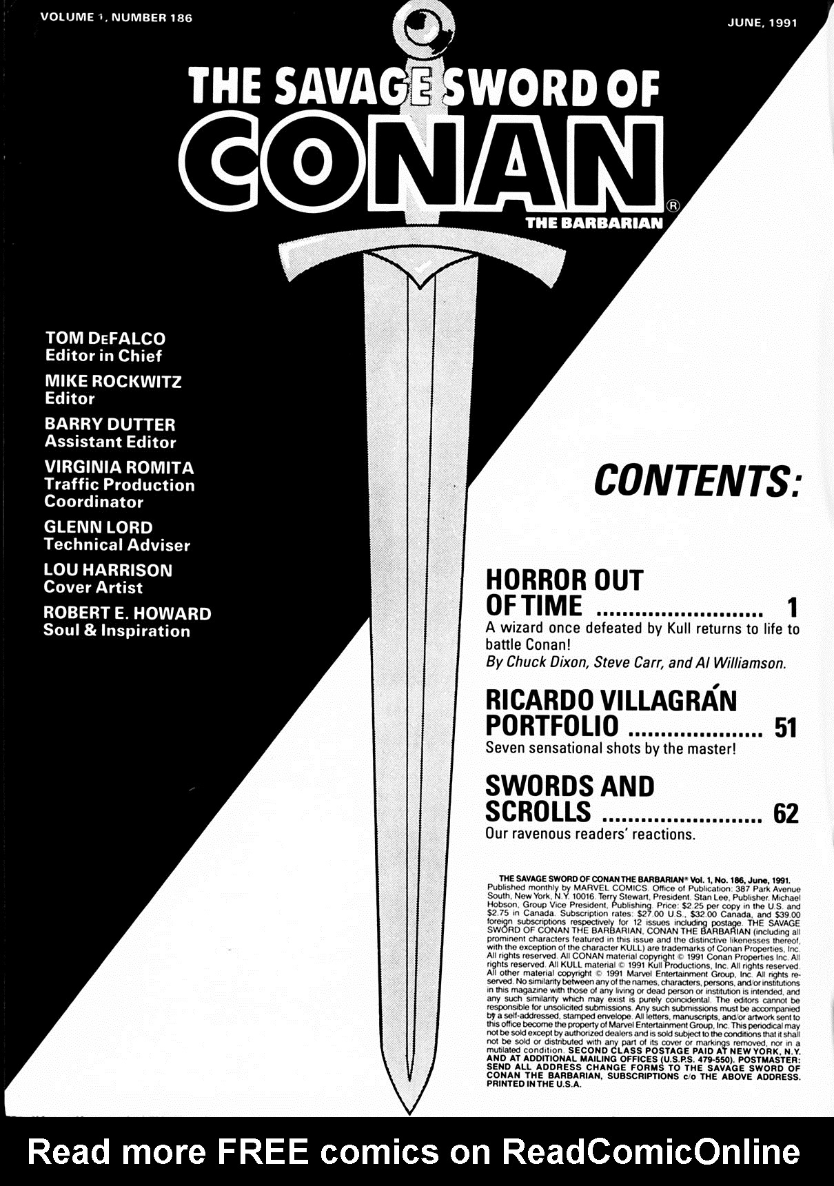 Read online The Savage Sword Of Conan comic -  Issue #186 - 2