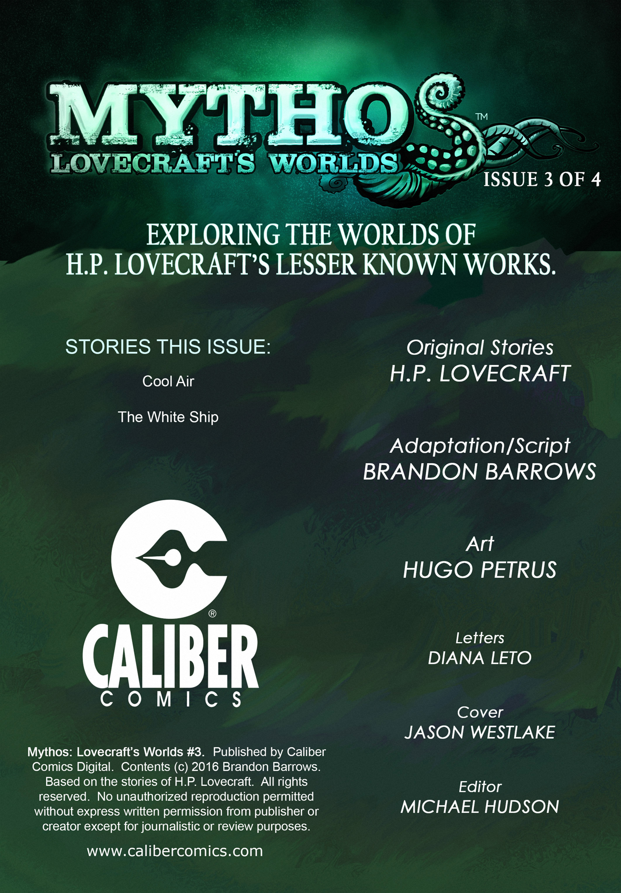 Read online Mythos: Lovecraft's Worlds comic -  Issue #3 - 2