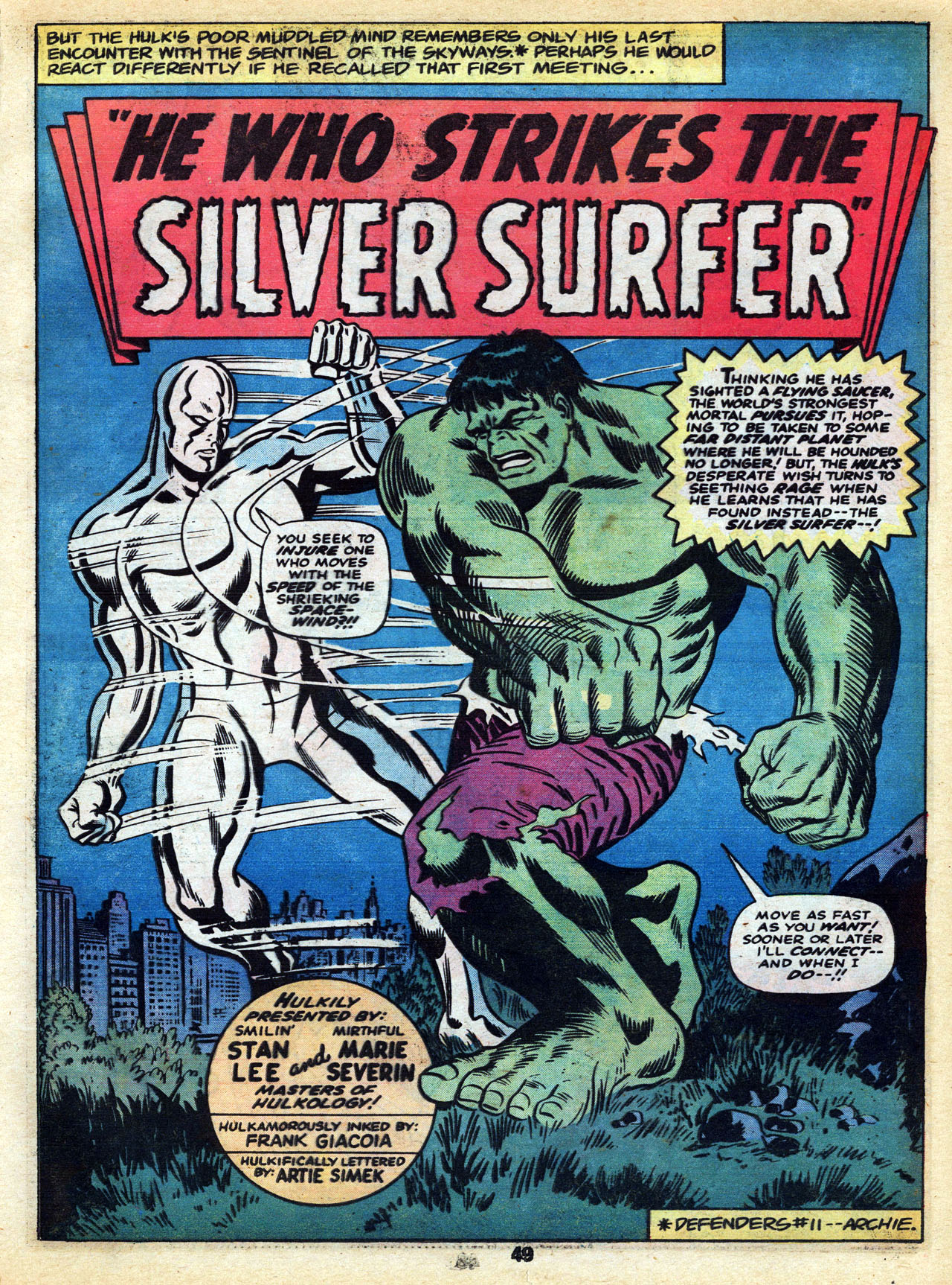 Read online Marvel Treasury Edition comic -  Issue #13 - 49