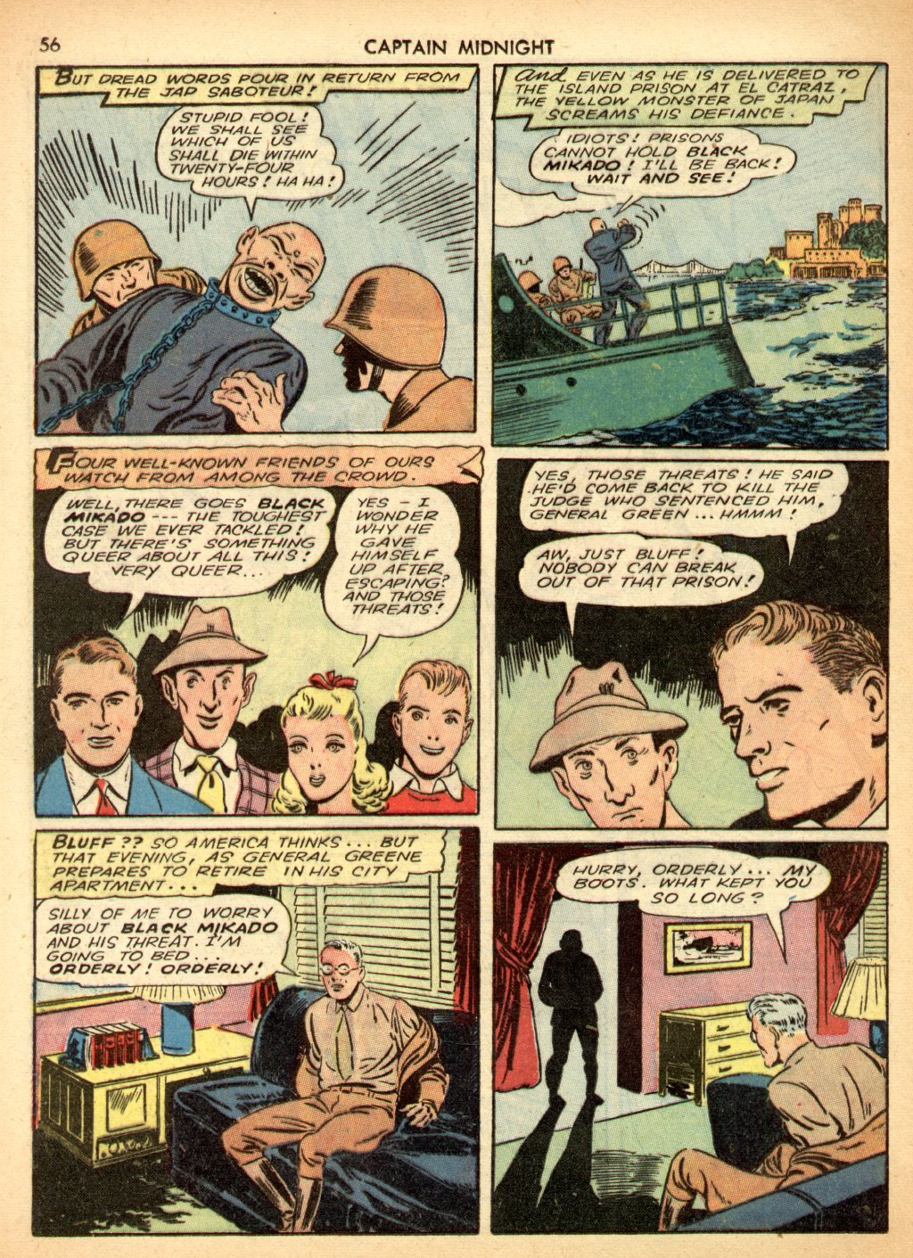 Read online Captain Midnight (1942) comic -  Issue #3 - 56