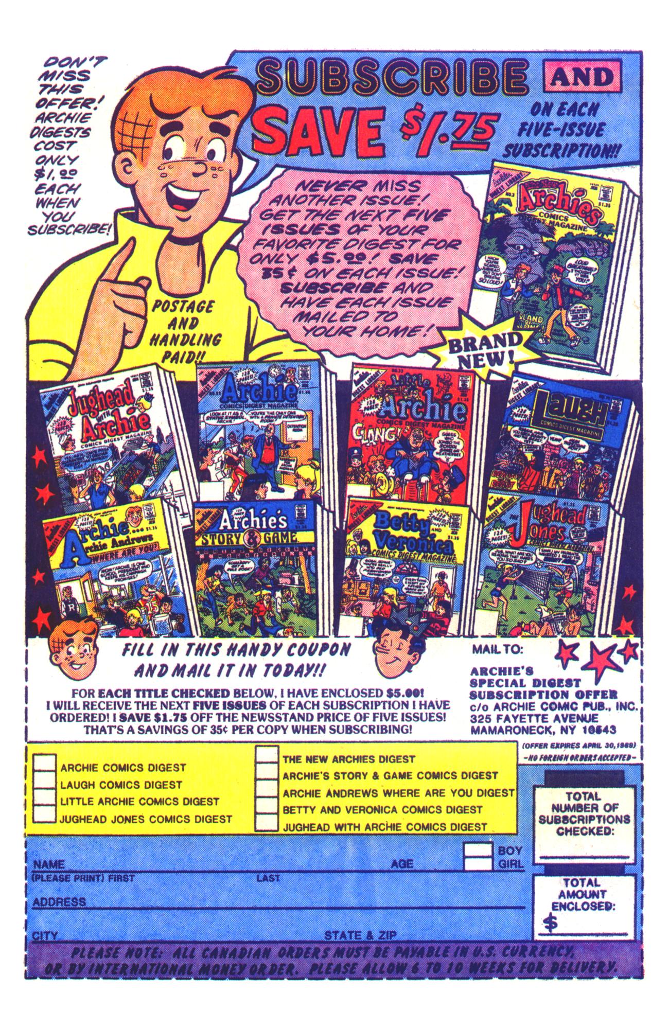 Read online Archie Giant Series Magazine comic -  Issue #593 - 34