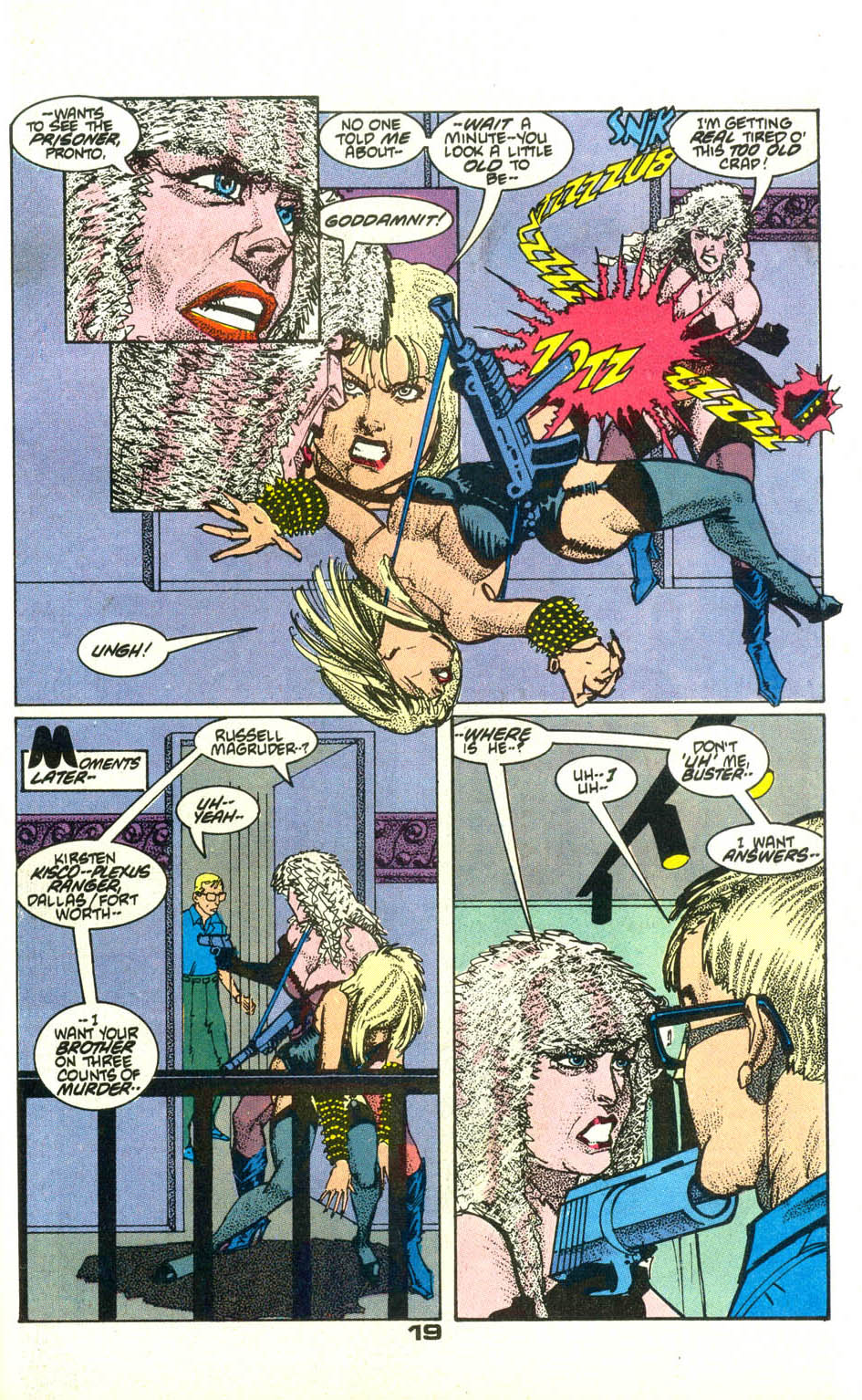 Read online American Flagg! comic -  Issue #21 - 22