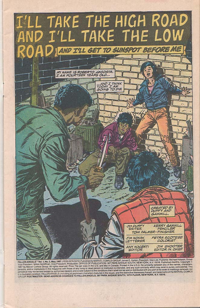 Read online Fallen Angels comic -  Issue #2 - 2