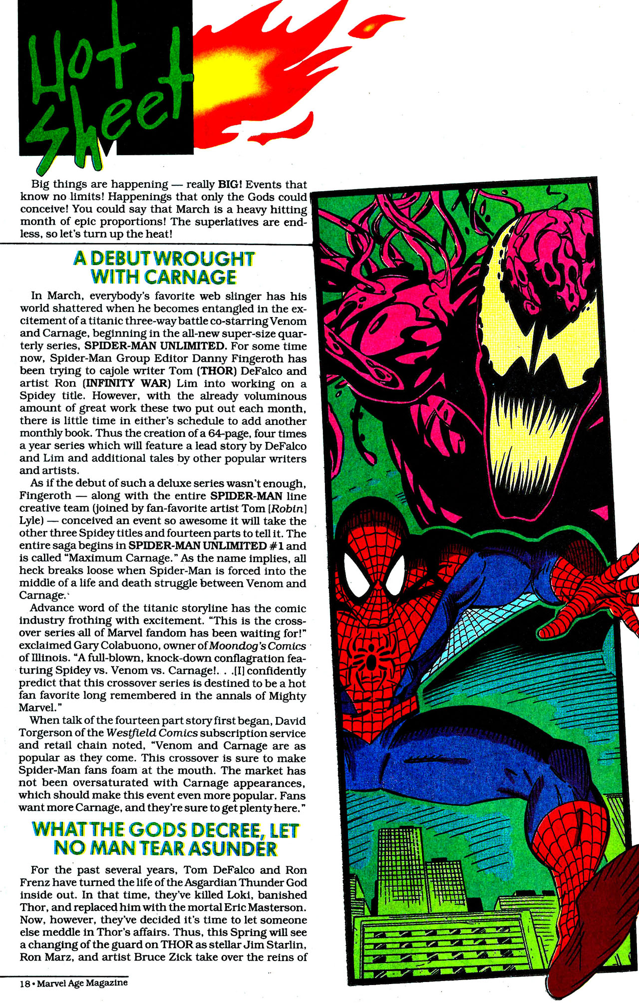 Read online Marvel Age comic -  Issue #123 - 16