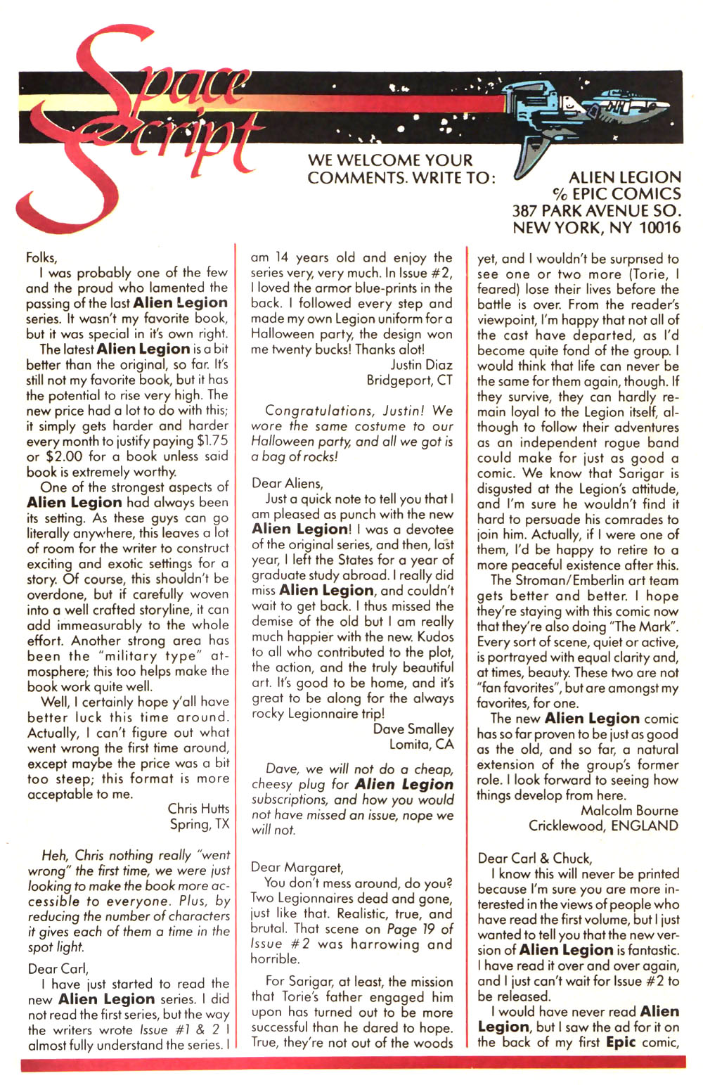 Read online Alien Legion (1987) comic -  Issue #4 - 31