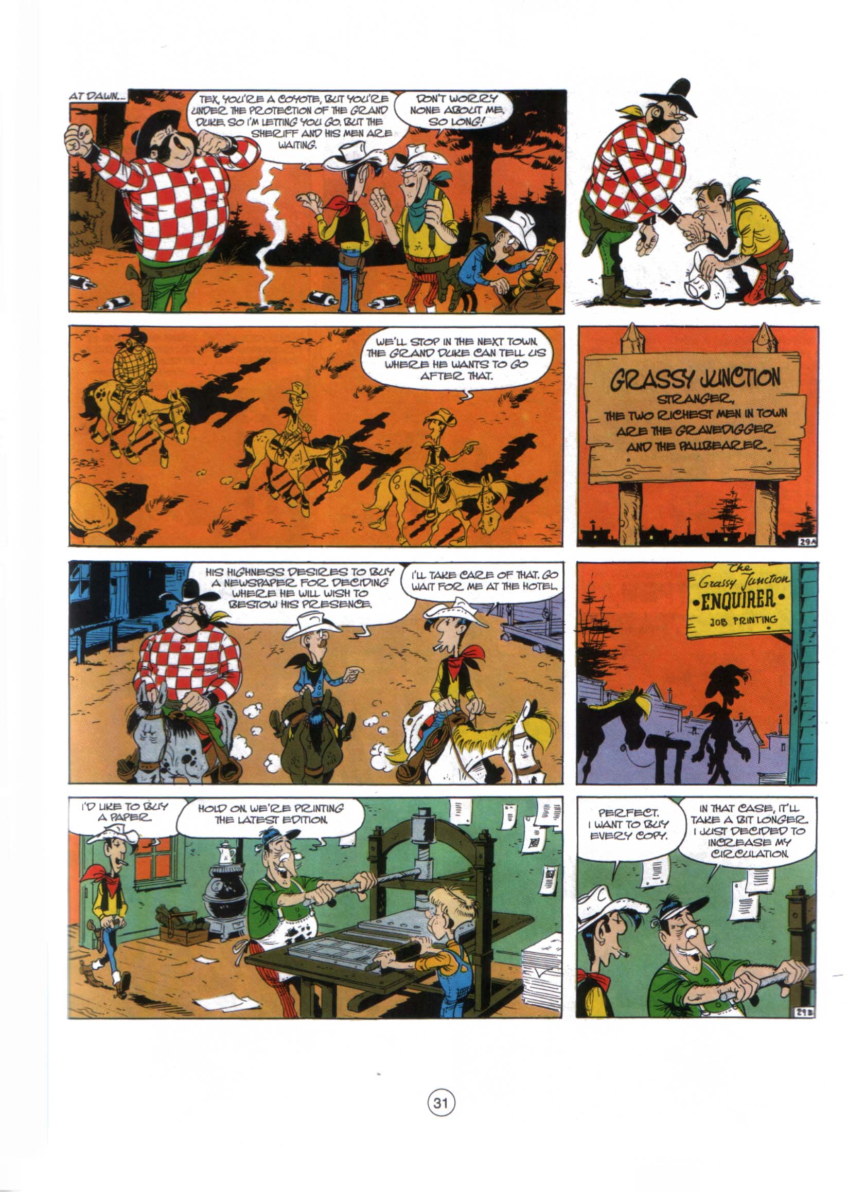 Read online A Lucky Luke Adventure comic -  Issue #29 - 30