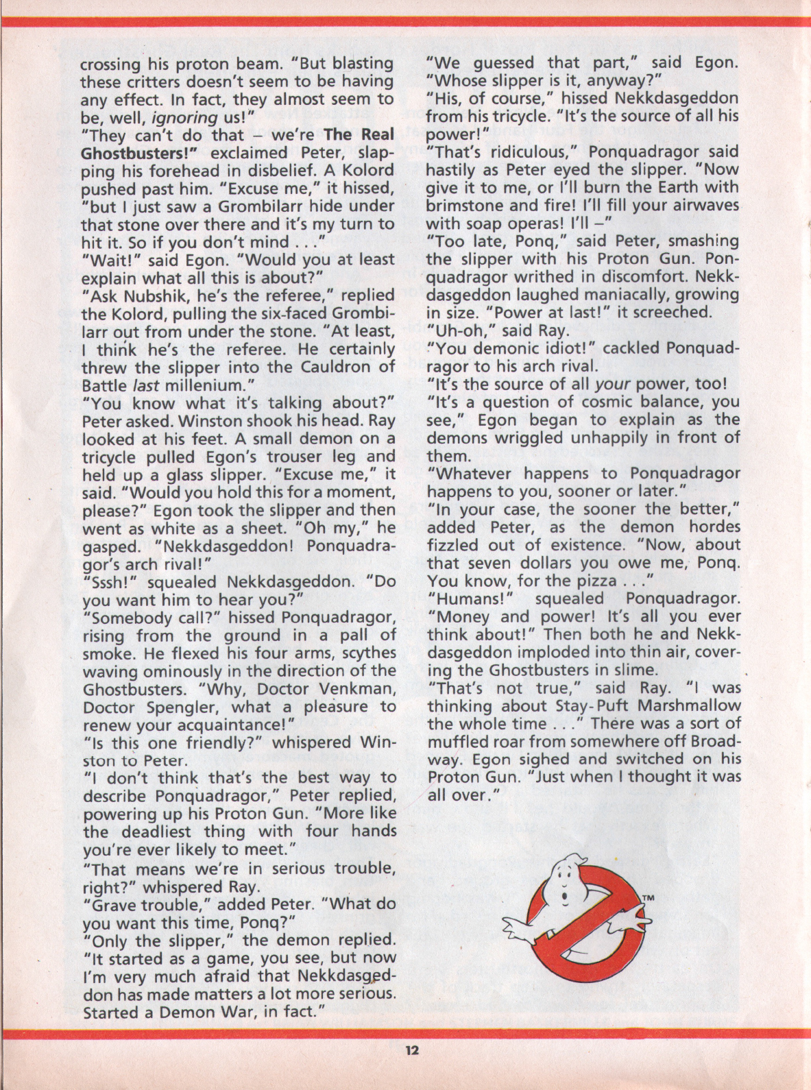 Read online The Real Ghostbusters comic -  Issue #100 - 12