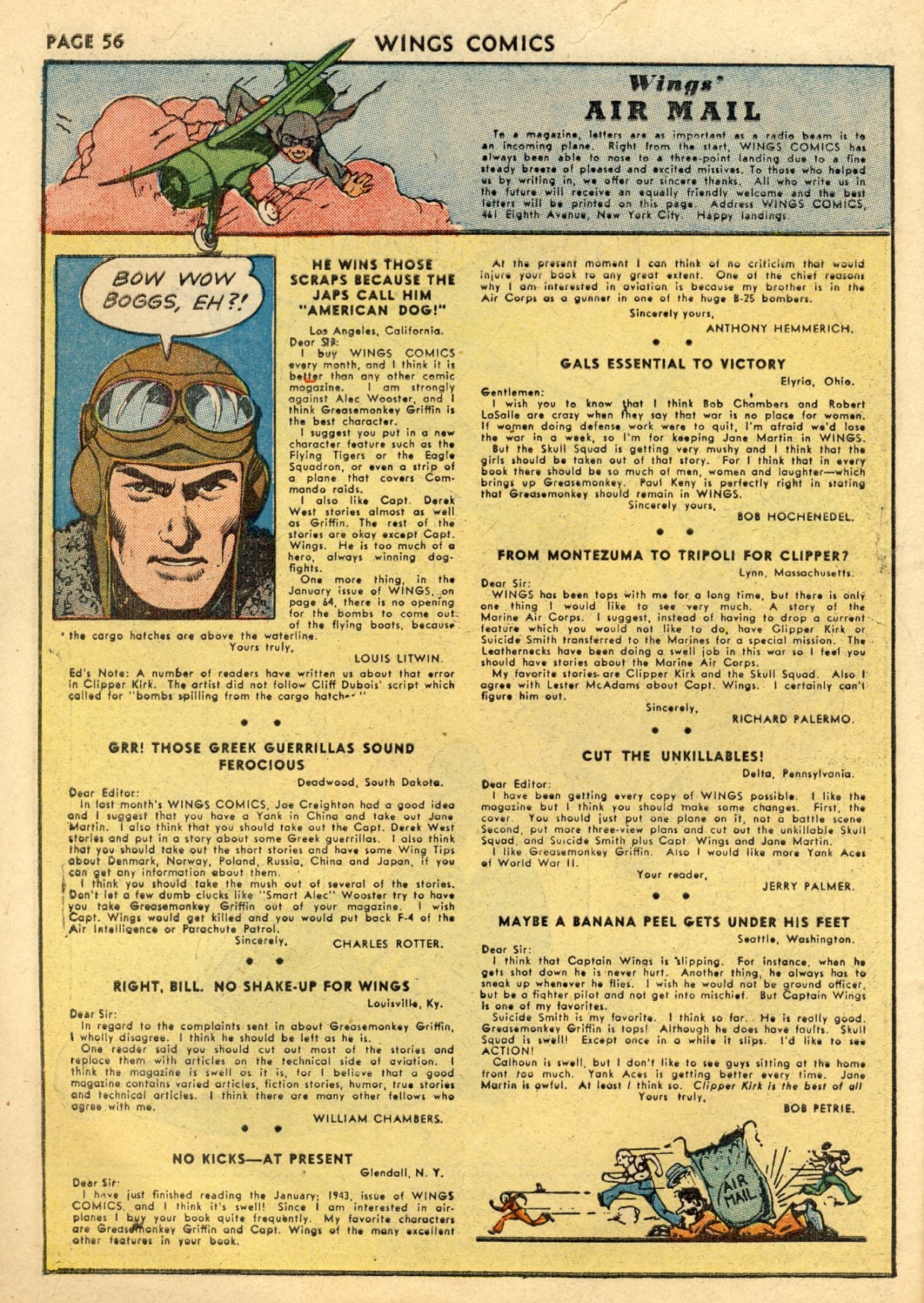 Read online Wings Comics comic -  Issue #33 - 58