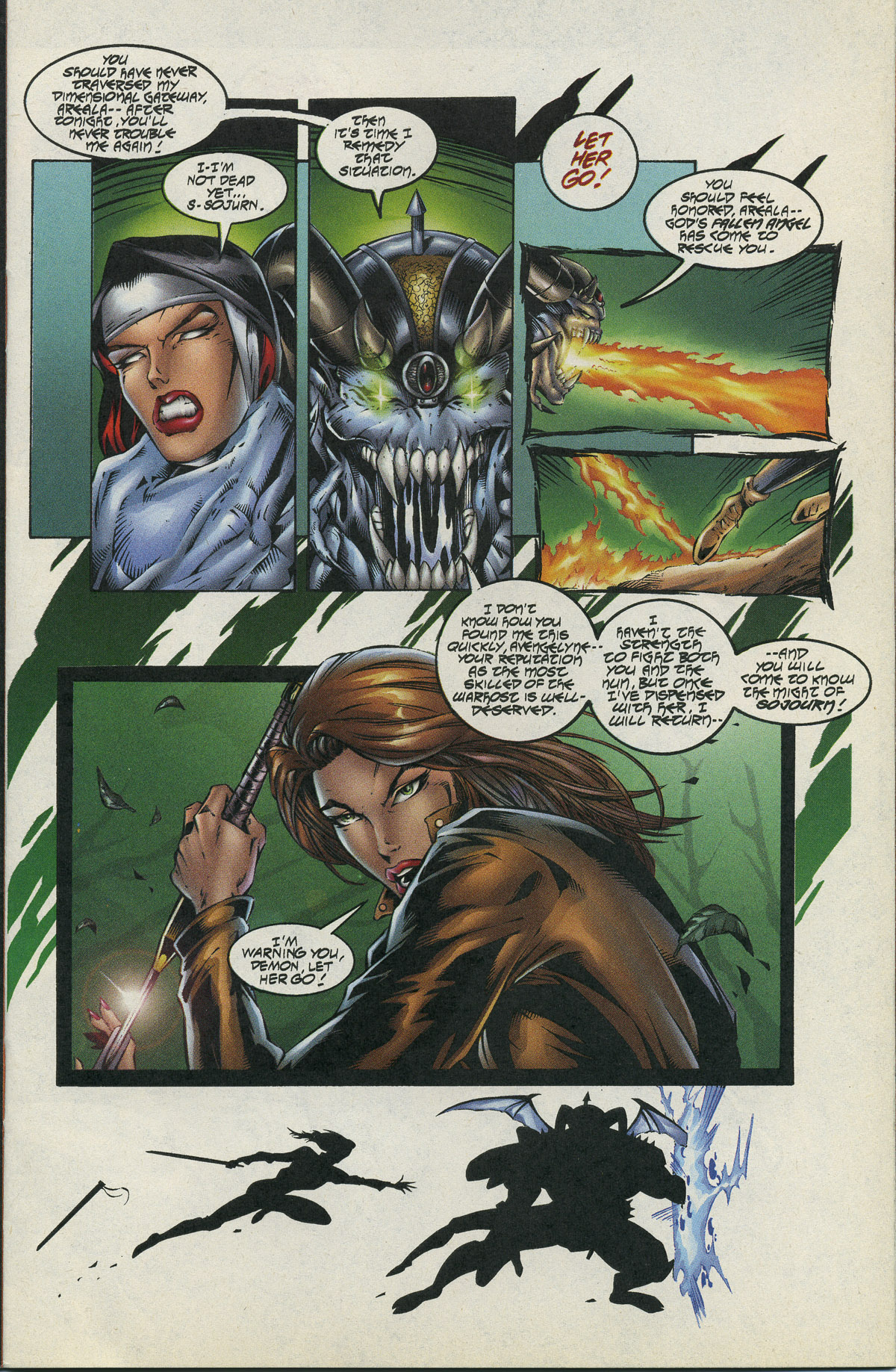 Read online Avengelyne/Warrior Nun Areala comic -  Issue # Full - 13