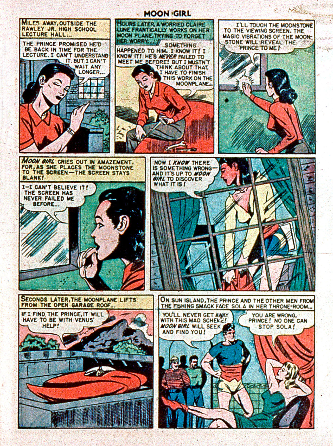 Read online Moon Girl (1947) comic -  Issue #5 - 5