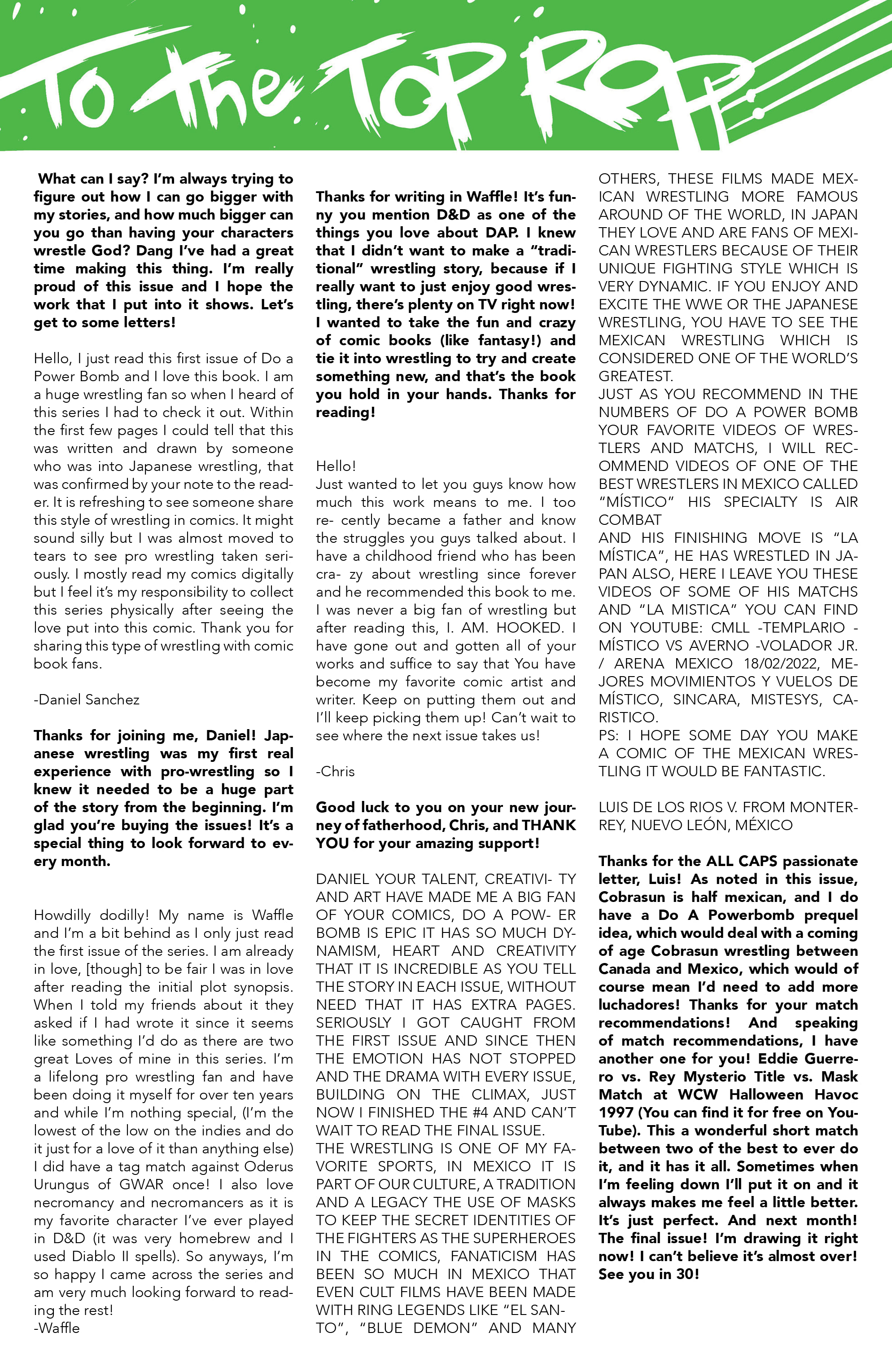 Read online Do a Powerbomb comic -  Issue #6 - 26