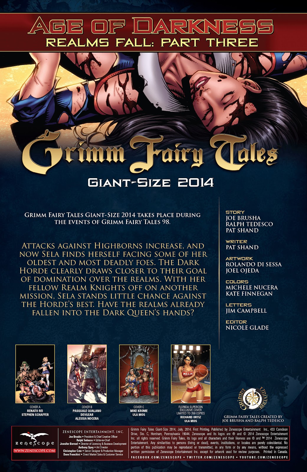 Grimm Fairy Tales (2005) issue Giant-Size 2014 - Page 2