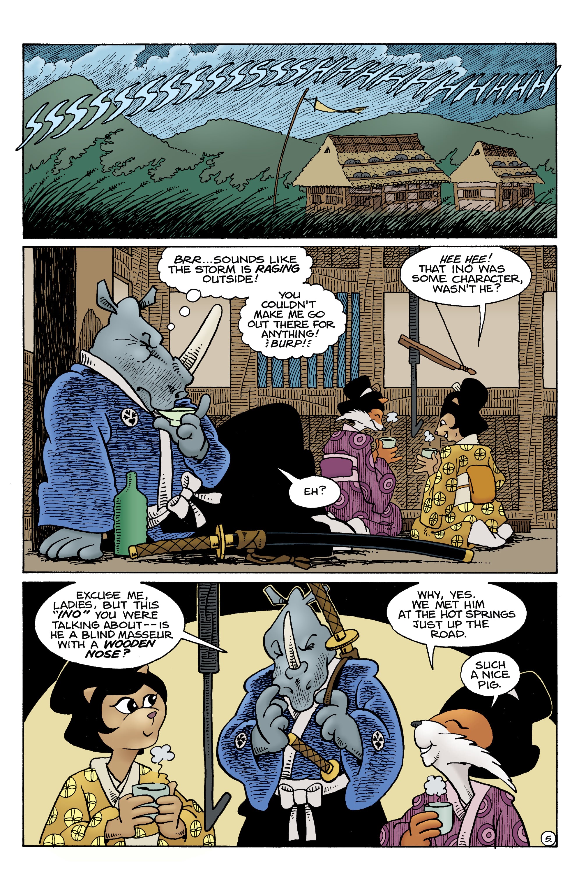 Read online Usagi Yojimbo: The Dragon Bellow Conspiracy comic -  Issue #3 - 7