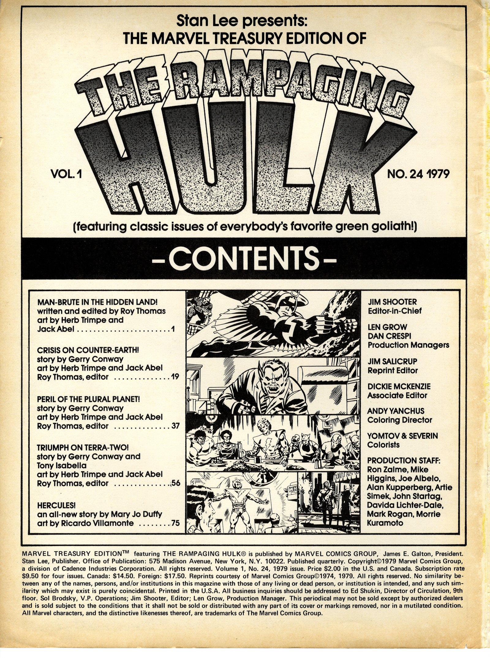 Read online Marvel Treasury Edition comic -  Issue #24 - 2