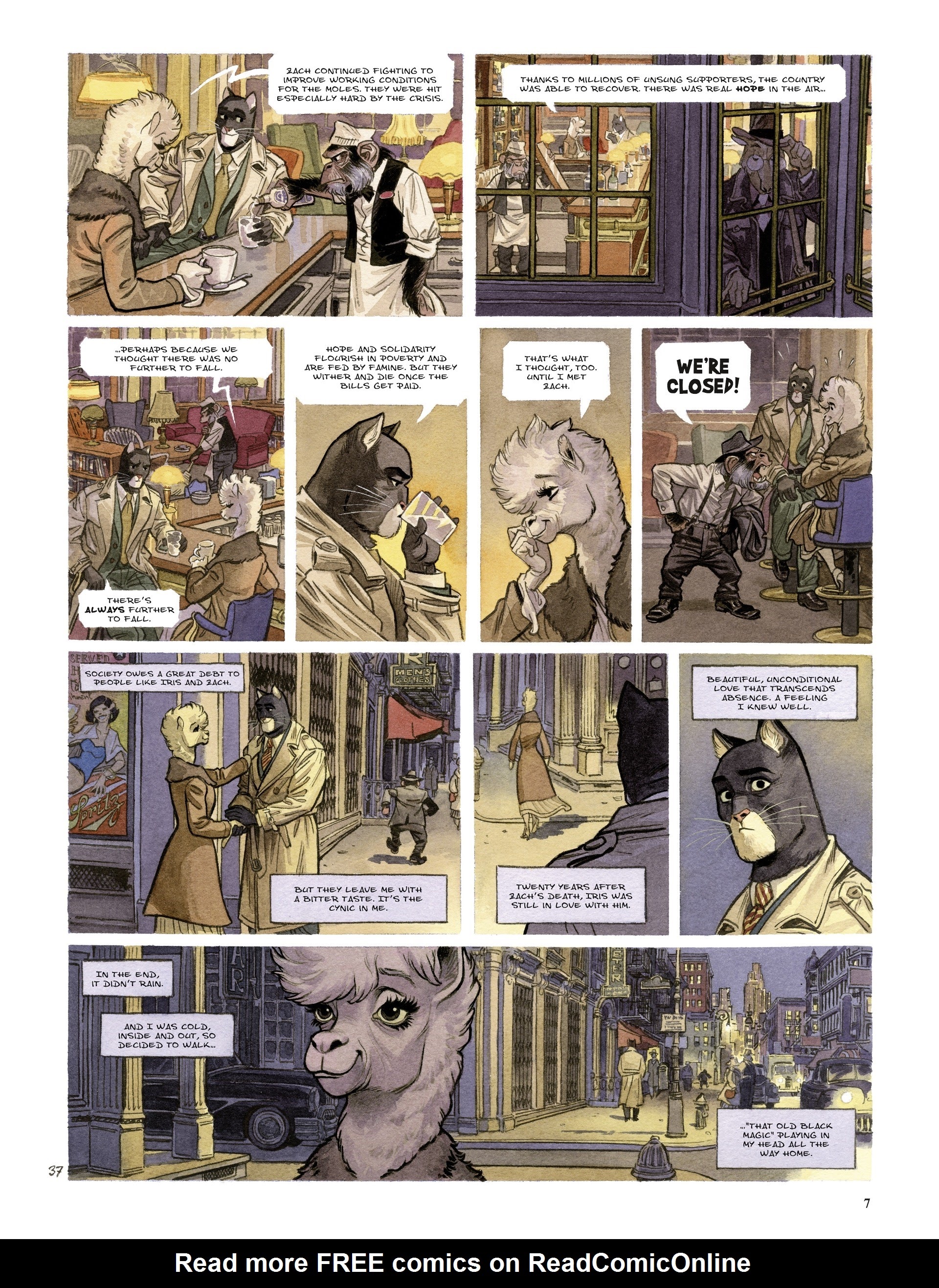 Read online Blacksad: They All Fall Down comic -  Issue #2 - 7