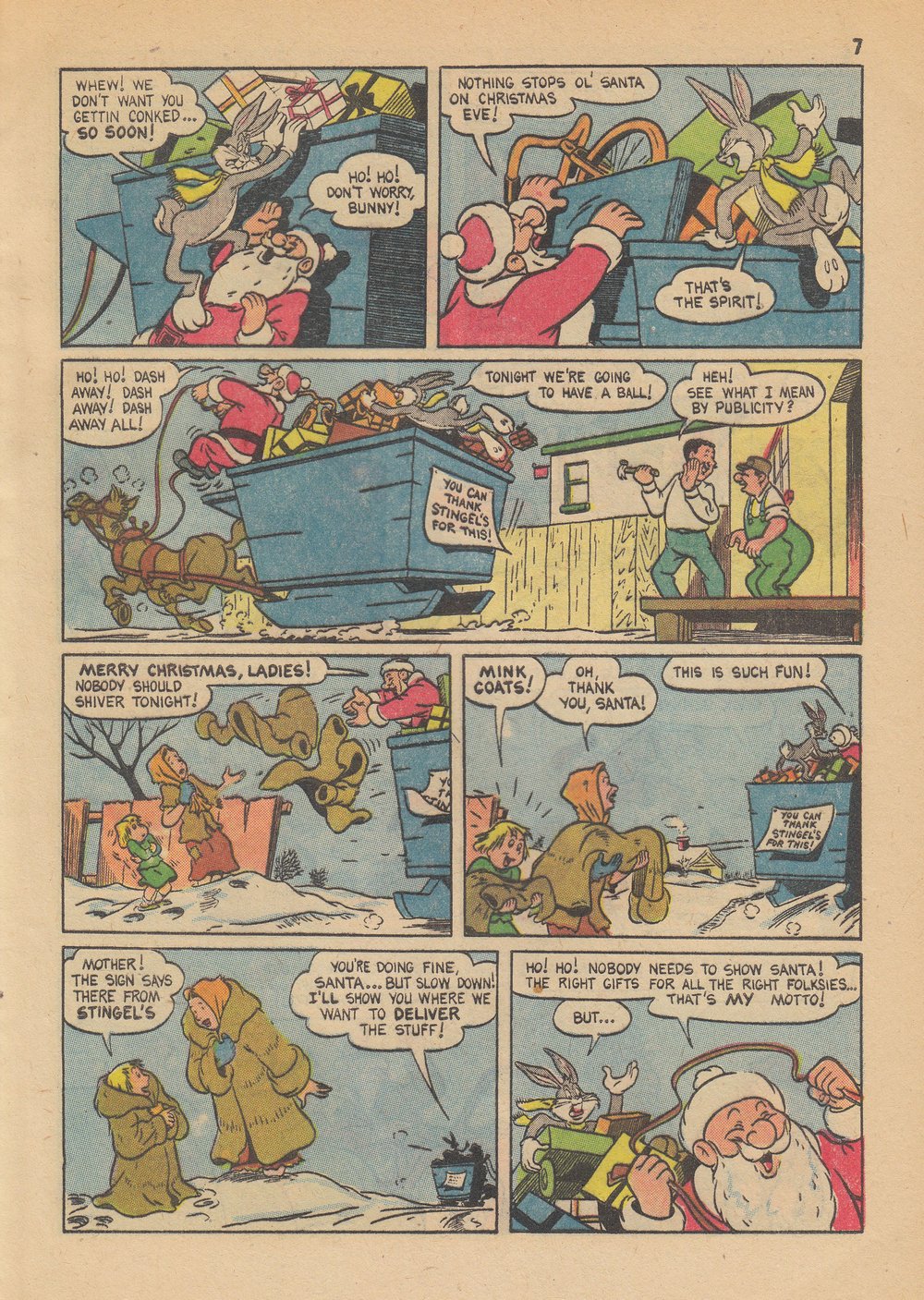 Read online Bugs Bunny's Christmas Funnies comic -  Issue # TPB 6 - 9