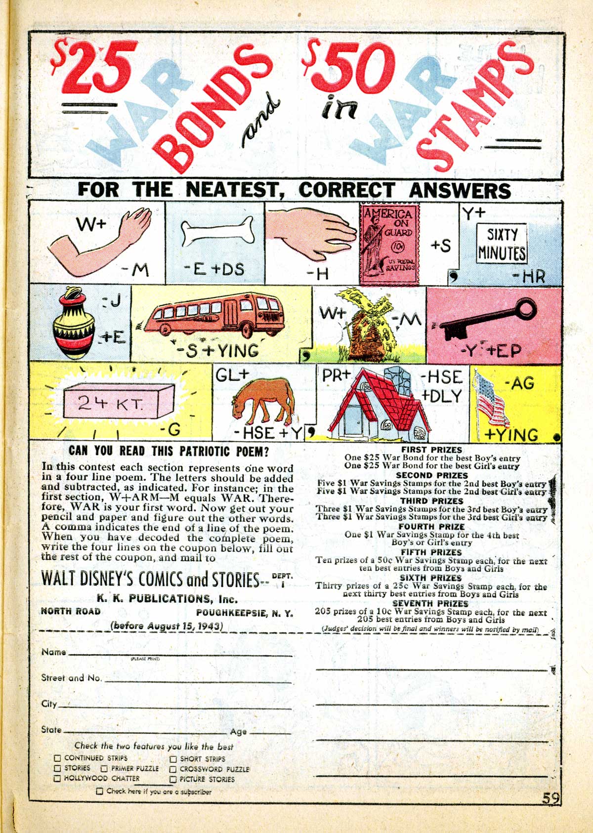 Read online Walt Disney's Comics and Stories comic -  Issue #35 - 61
