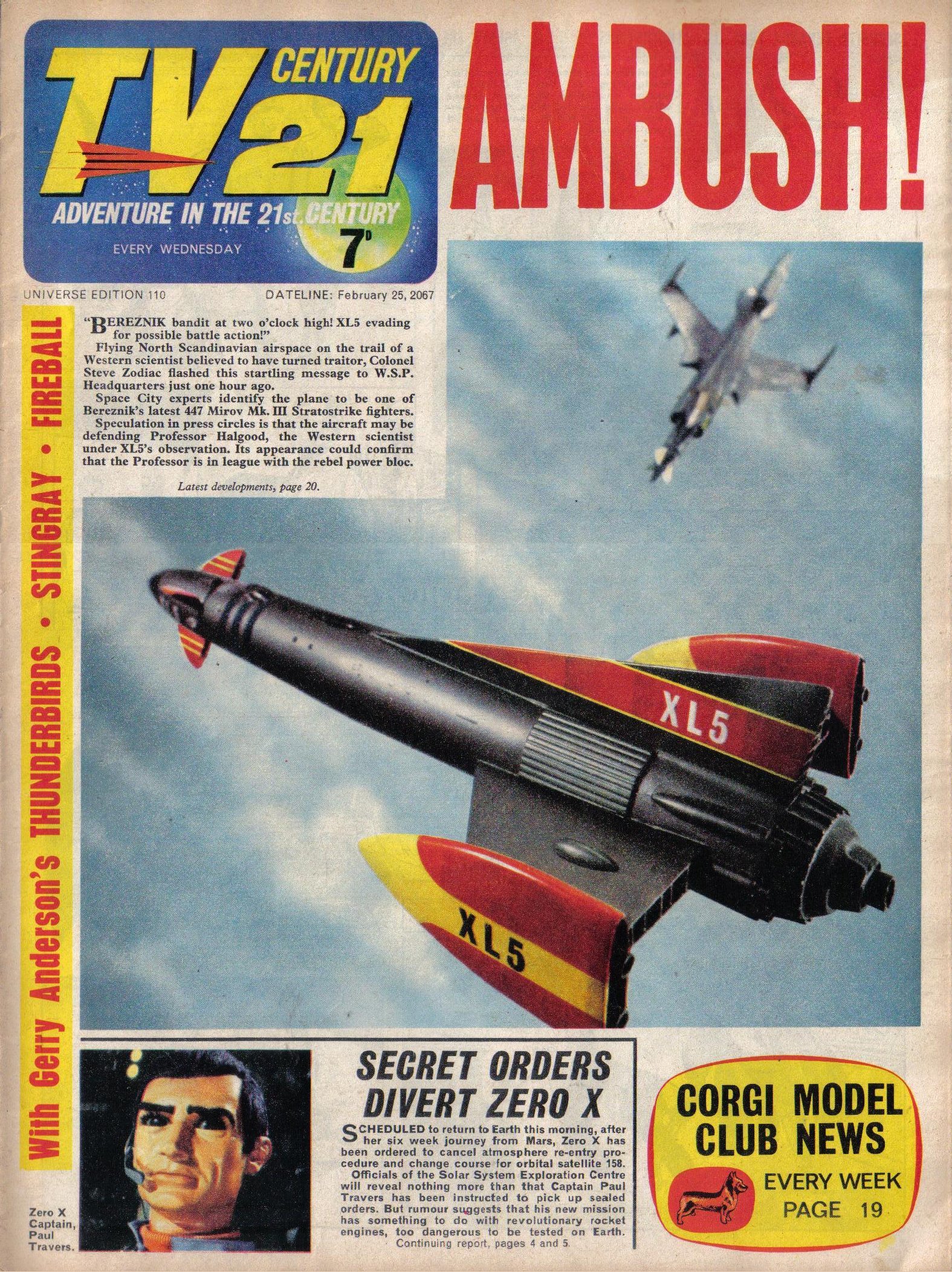Read online TV Century 21 (TV 21) comic -  Issue #110 - 1