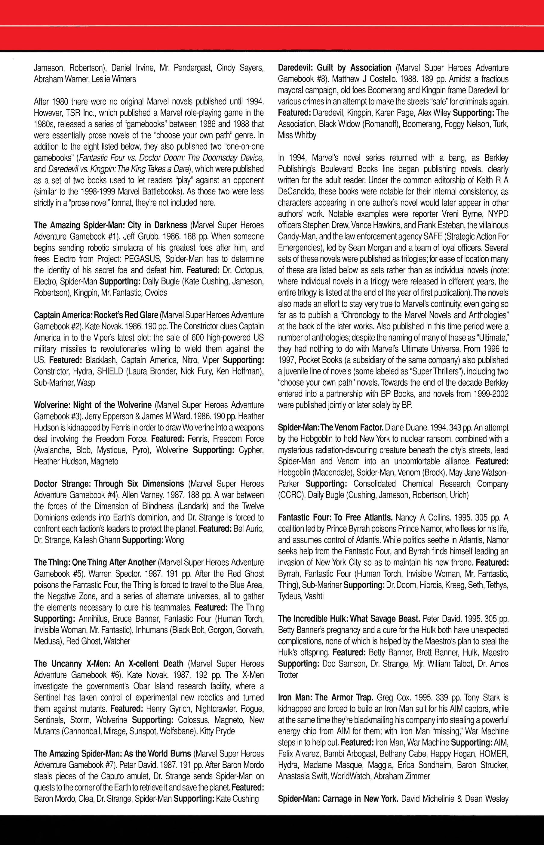 Read online Official Handbook of the Marvel Universe A to Z comic -  Issue # TPB 10 (Part 2) - 139