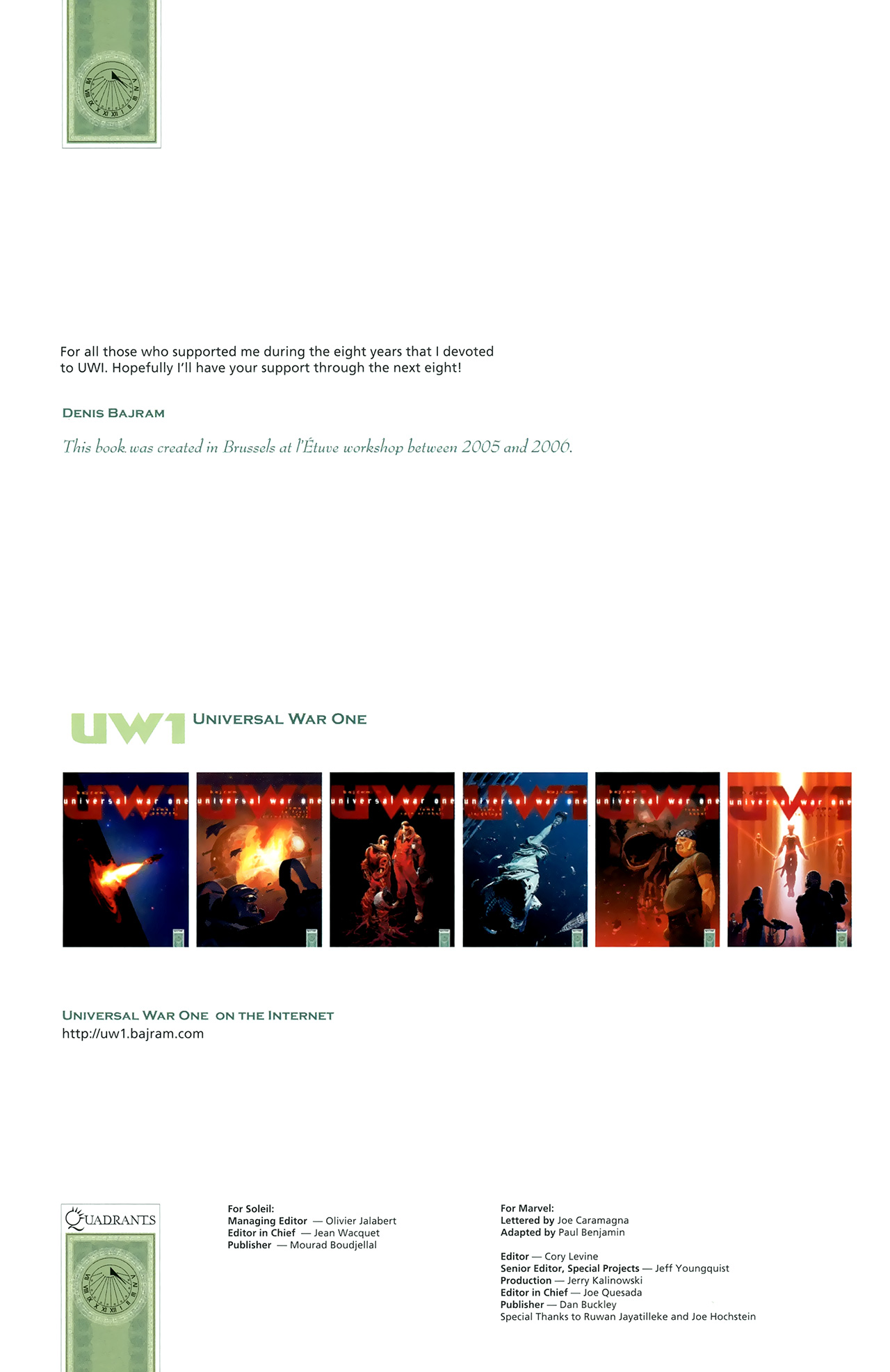 Read online Universal War One: Revelations comic -  Issue #3 - 4