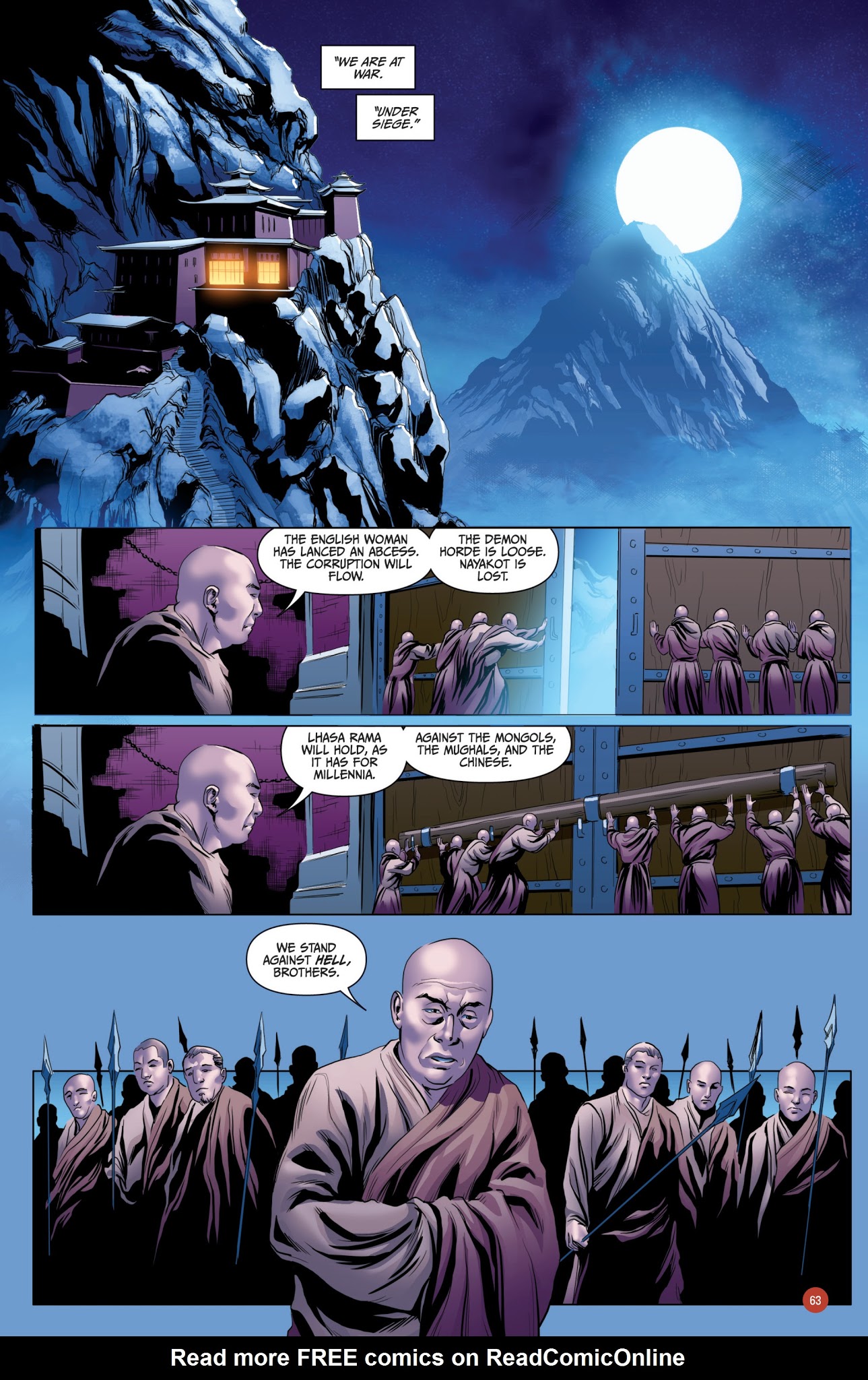 Read online Van Helsing vs. Werewolf comic -  Issue # _TPB 1 - 64