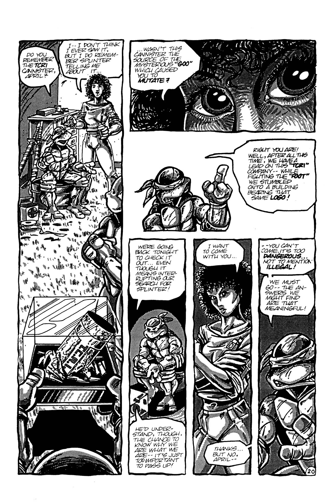 Read online Teenage Mutant Ninja Turtles (1984) comic -  Issue #4 - 20