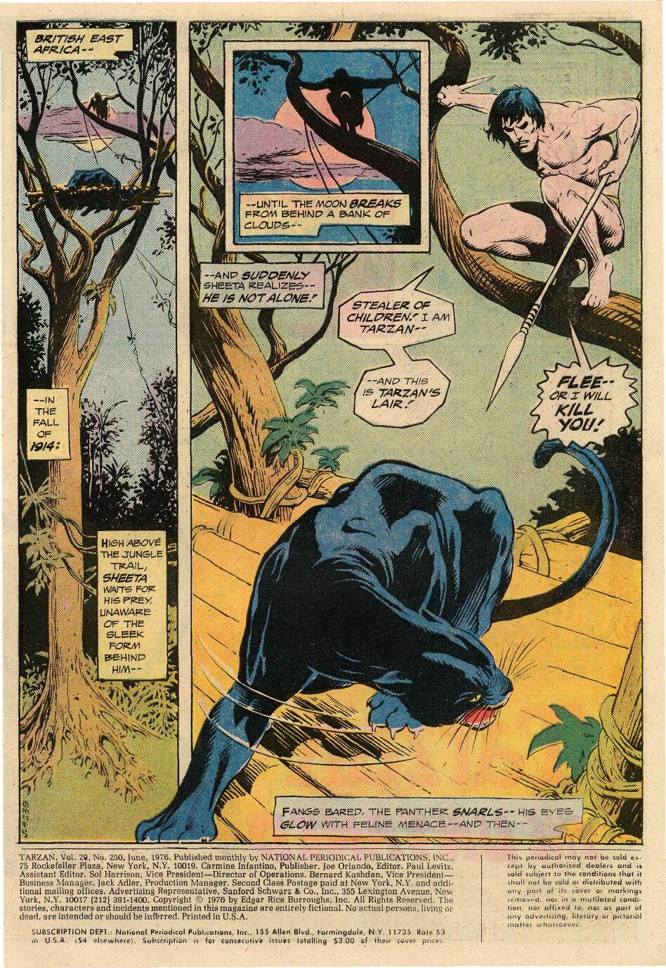 Read online Tarzan (1972) comic -  Issue #250 - 3