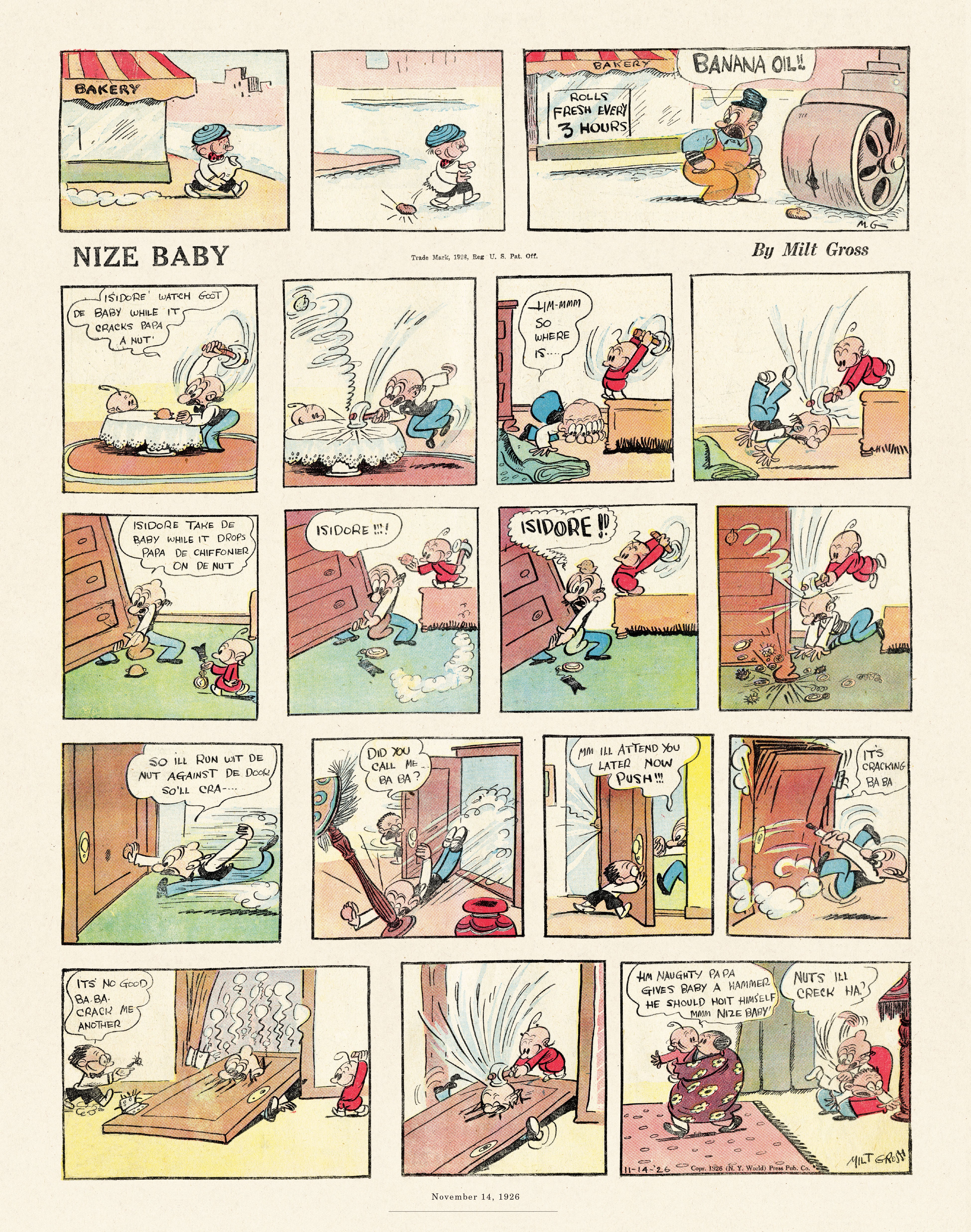 Read online Gross Exaggerations: The Meshuga Comic Strips of Milt Gross comic -  Issue # TPB - 26