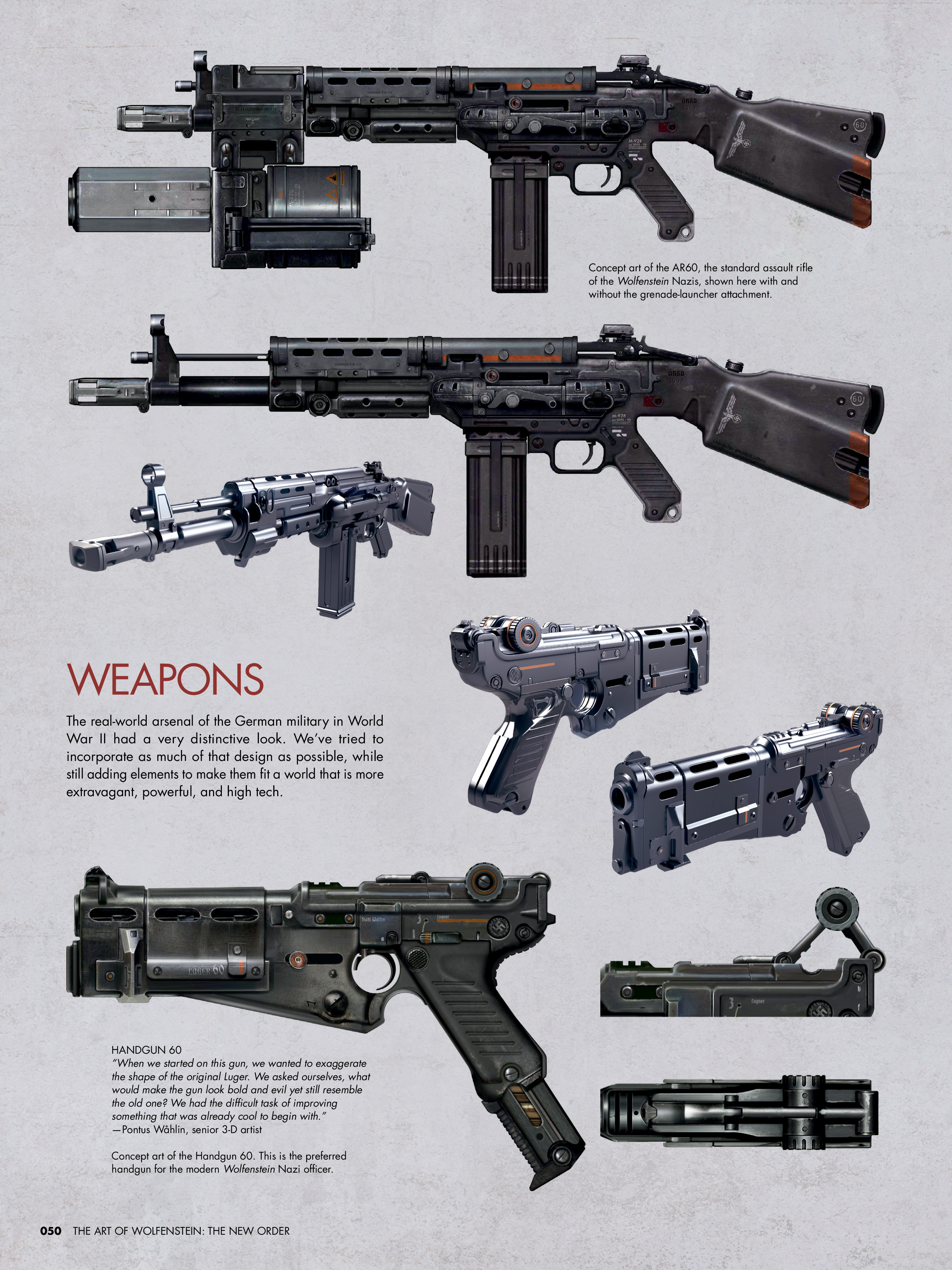 Read online The Art of Wolfenstein: The New Order comic -  Issue # TPB (Part 1) - 47