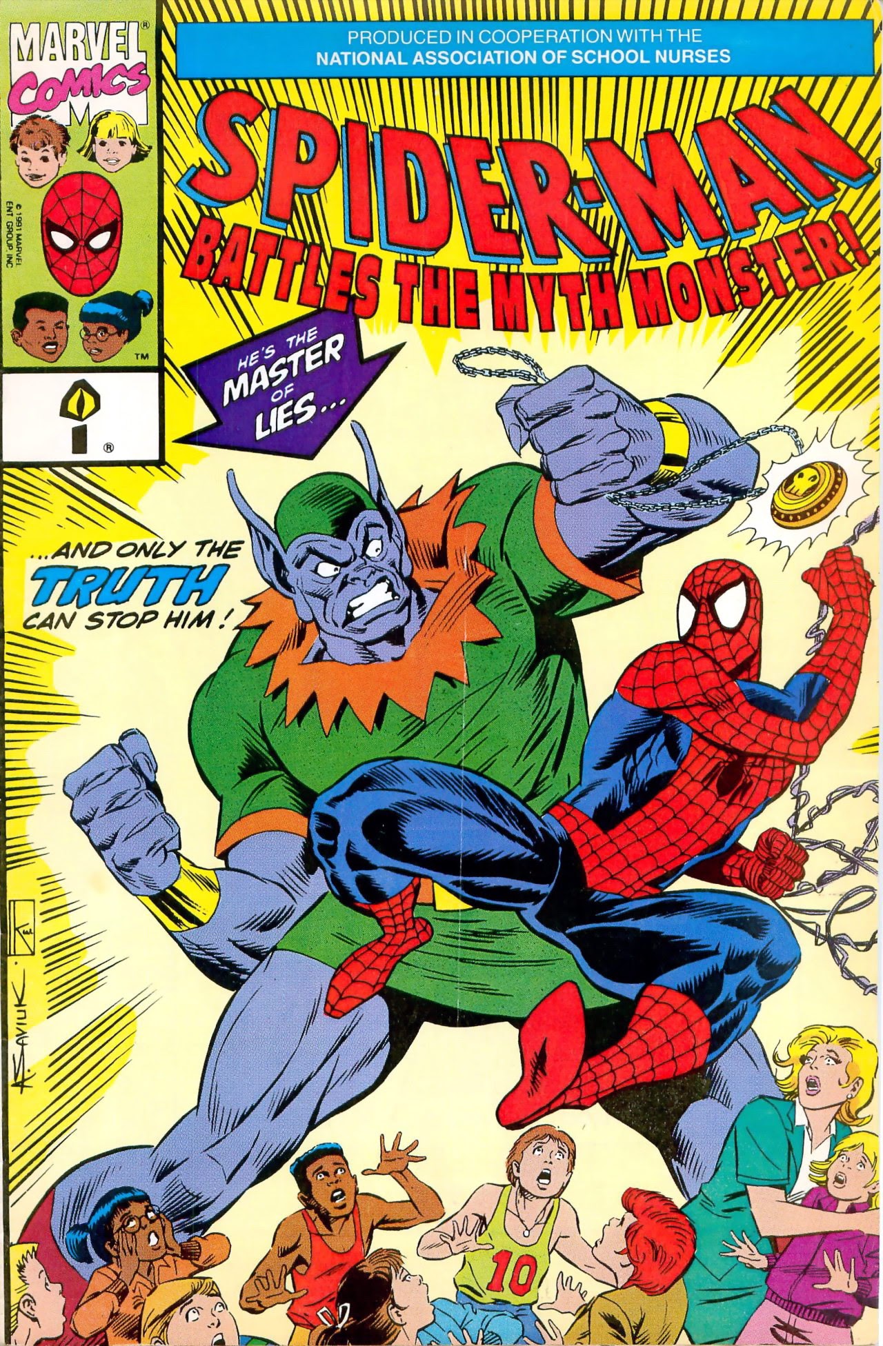 Read online Spider-Man Battles The Myth Monster comic -  Issue # Full - 1