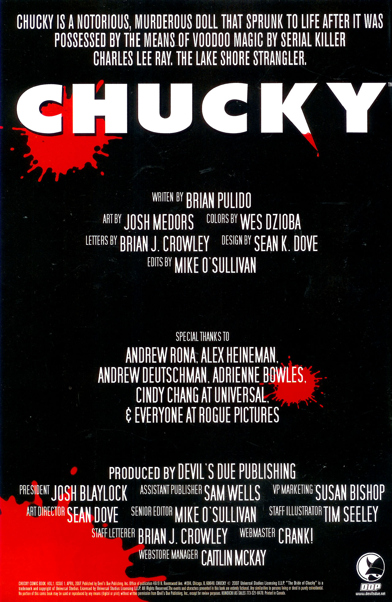 Read online Chucky comic -  Issue #1 - 2