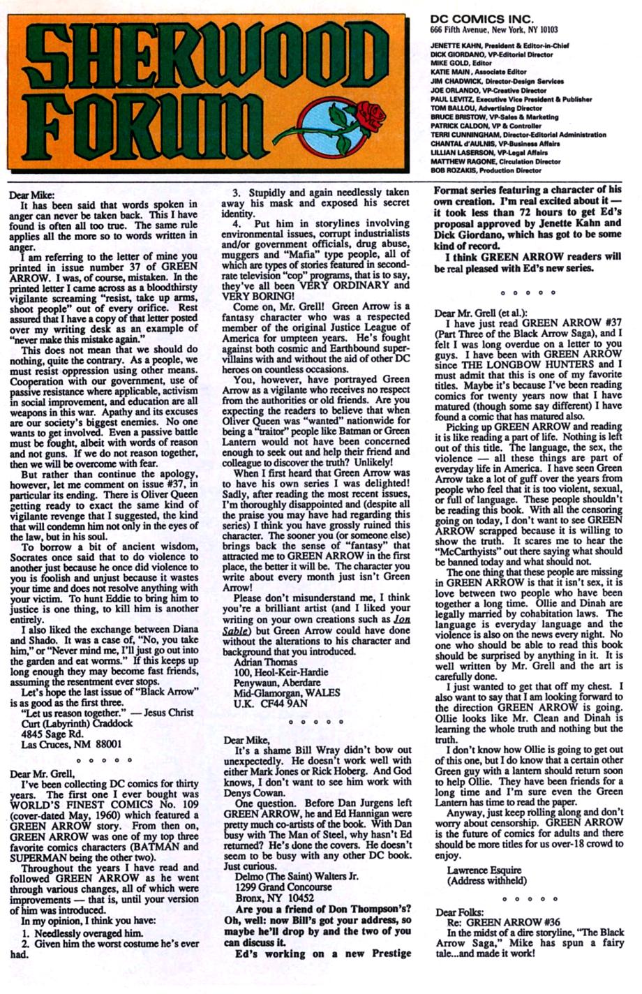 Read online Green Arrow (1988) comic -  Issue #43 - 24