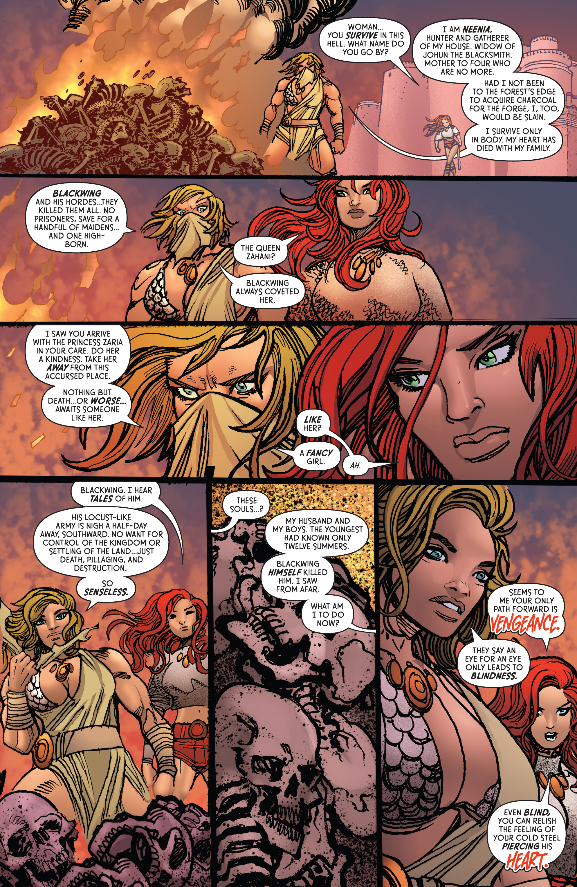 Read online The Invincible Red Sonja comic -  Issue #10 - 11