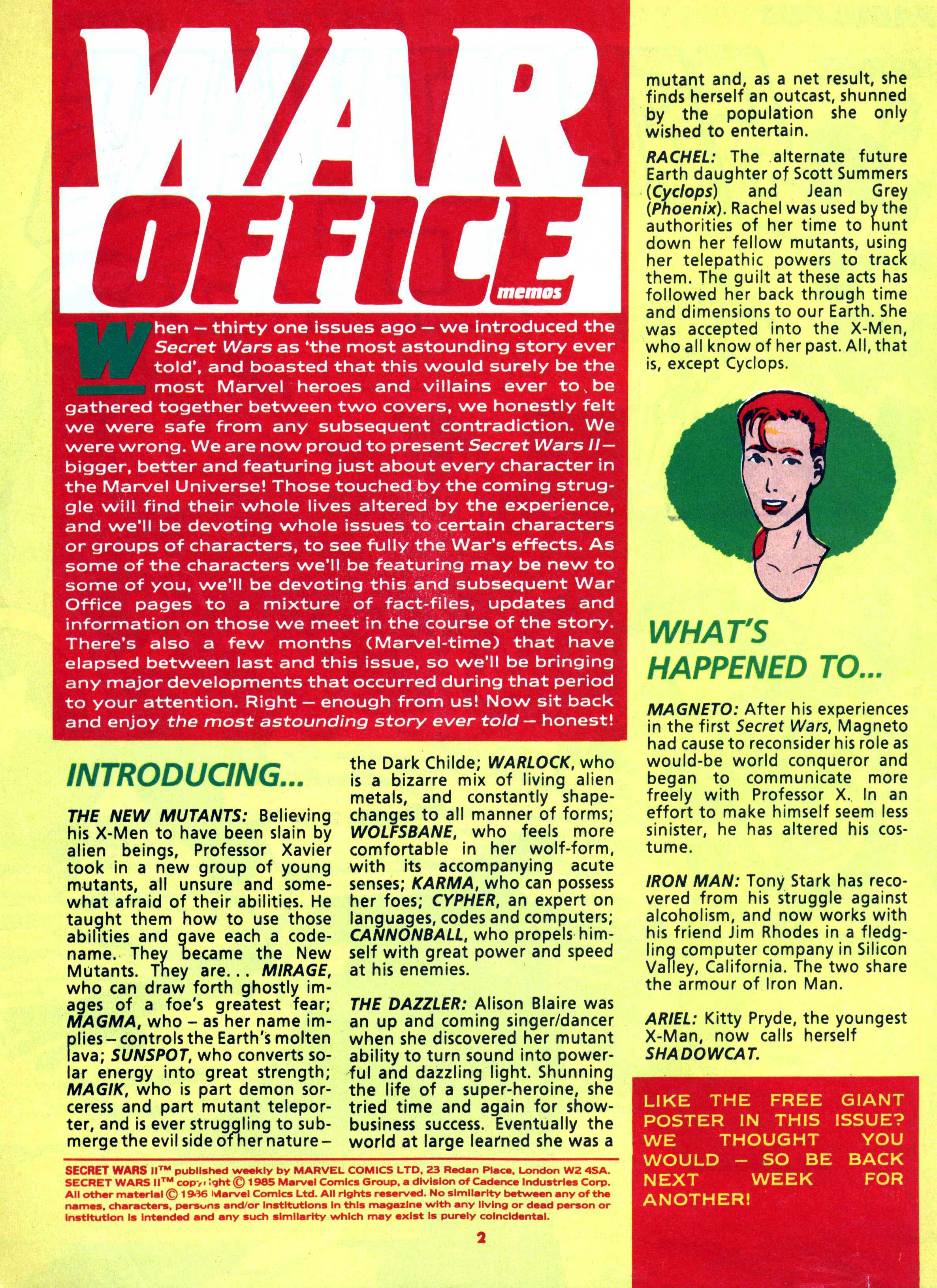Read online Secret Wars (1985) comic -  Issue #32 - 2