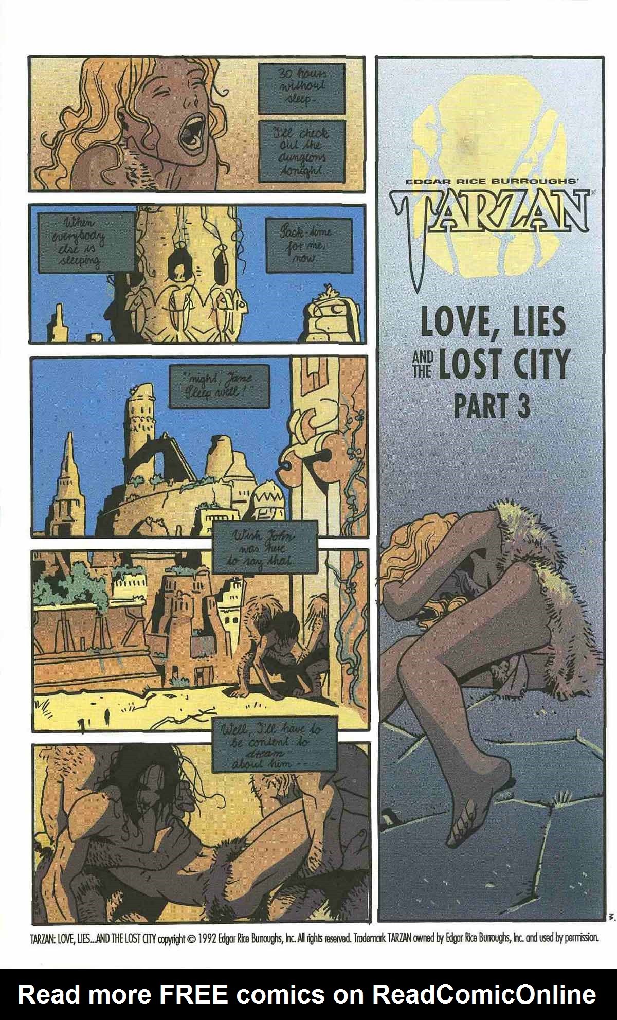 Read online Tarzan: Love, Lies and the Lost City comic -  Issue #3 - 5