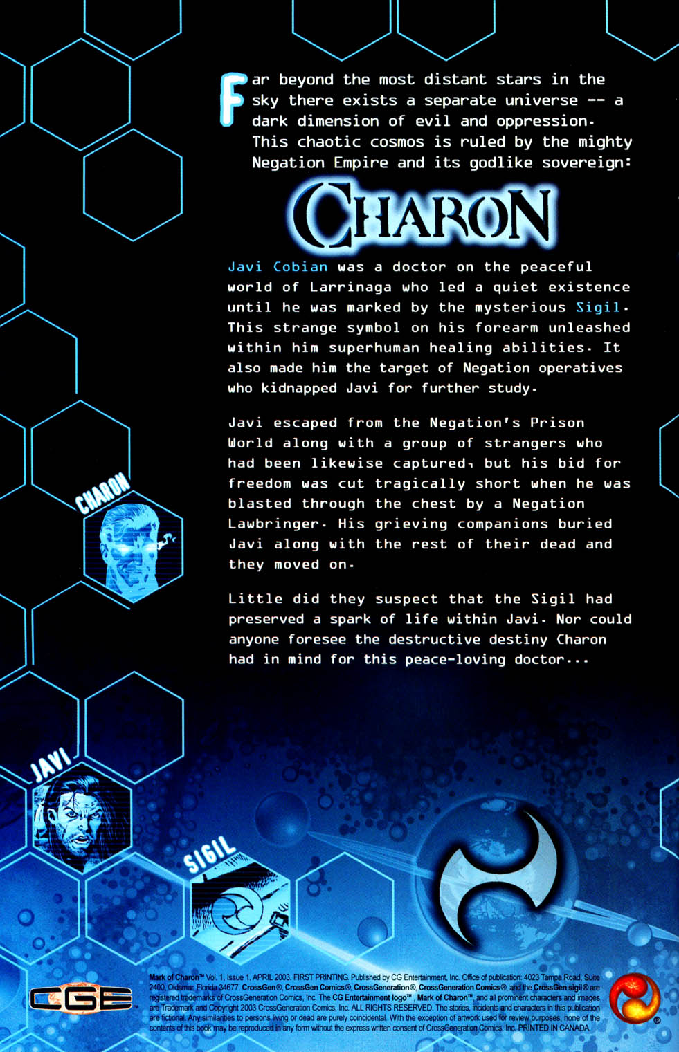 Read online Mark of Charon comic -  Issue #1 - 2