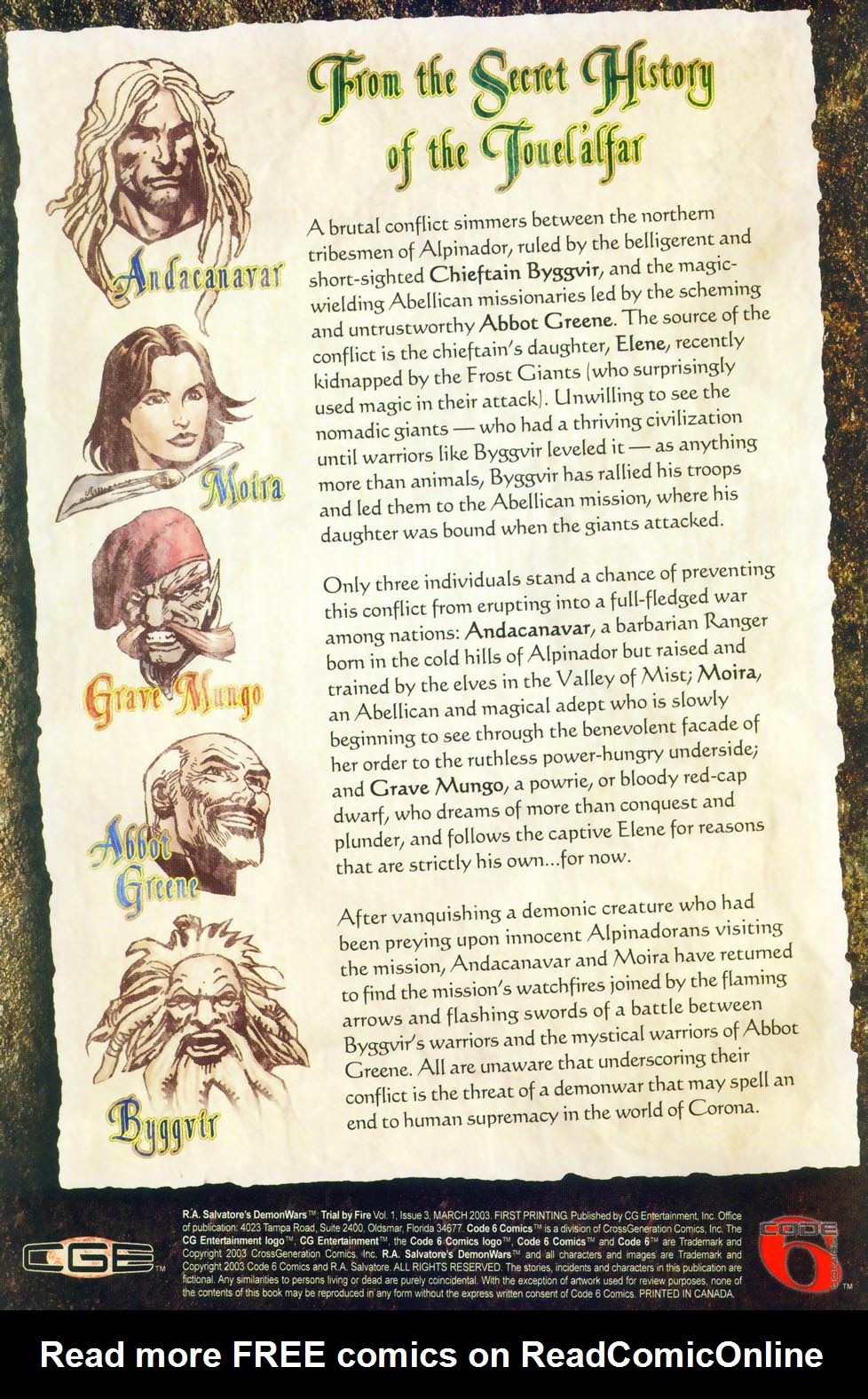 Read online R.A. Salvatore's DemonWars: Trial By Fire comic -  Issue #3 - 2