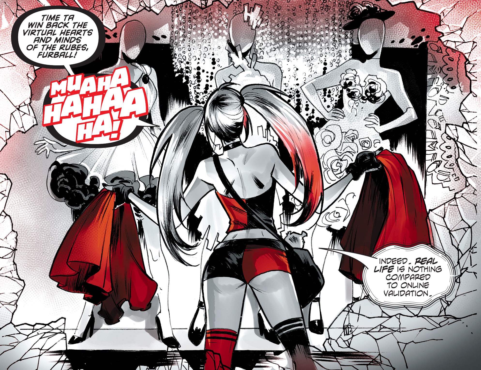 Read online Harley Quinn Black   White   Red comic -  Issue #2 - 9