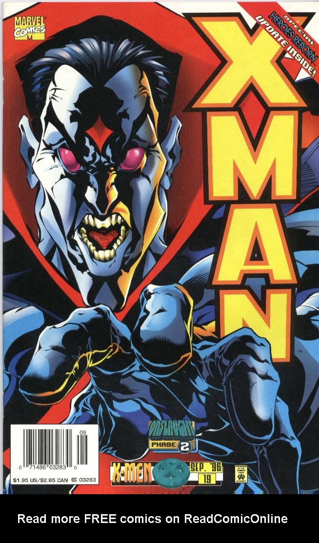 Read online X-Man comic -  Issue #19 - 1