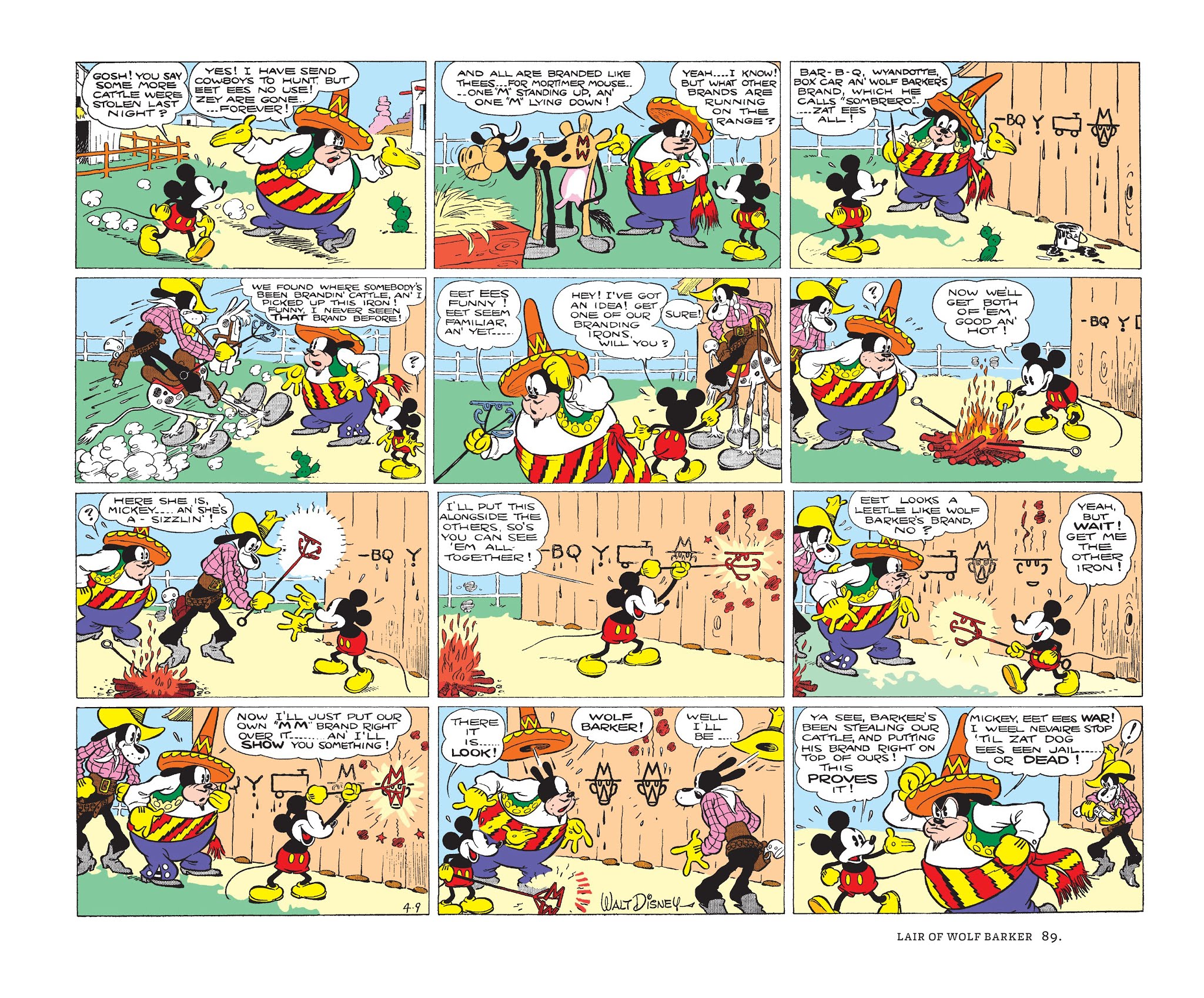 Read online Walt Disney's Mickey Mouse Color Sundays comic -  Issue # TPB 1 (Part 1) - 89