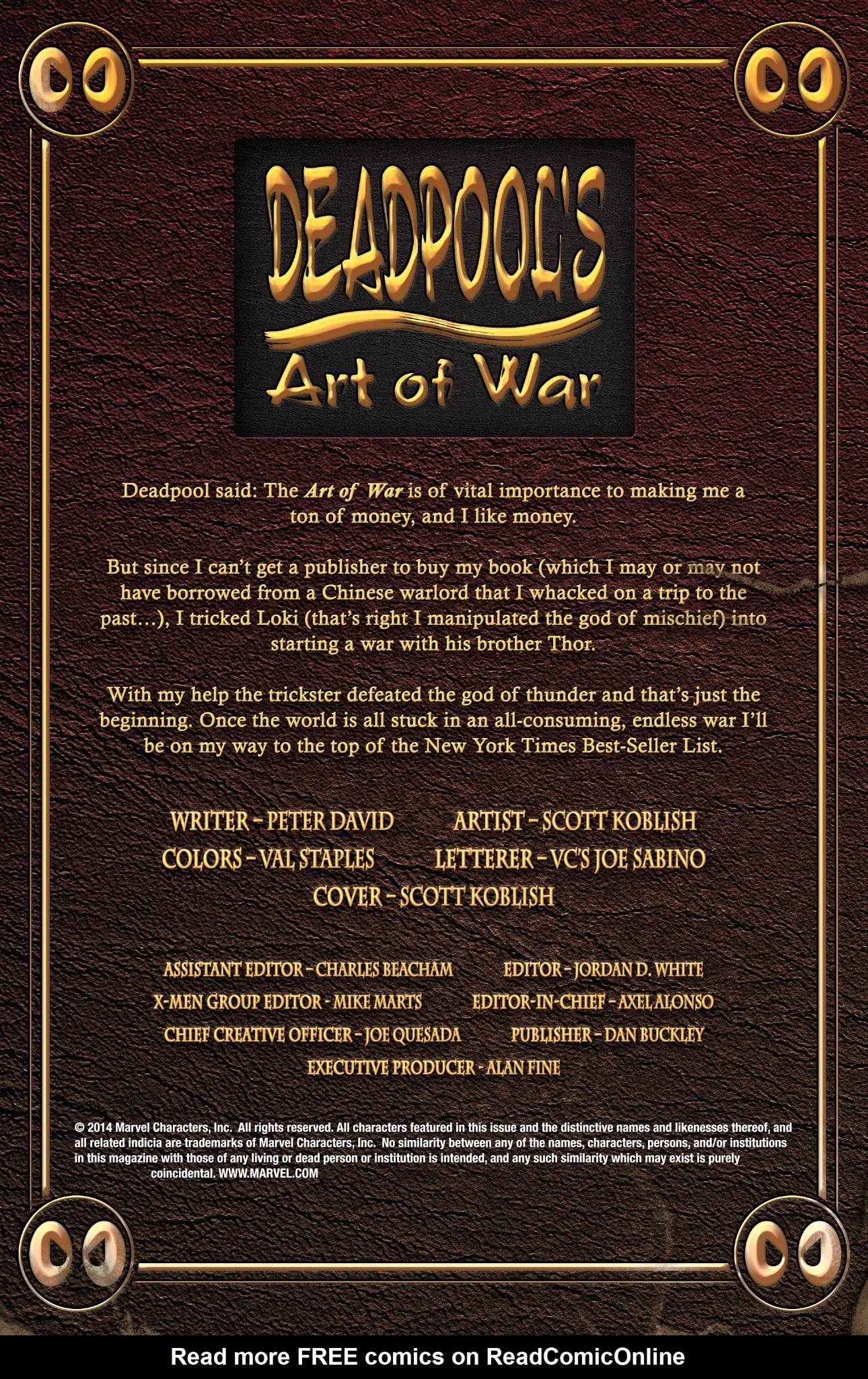 Read online Deadpool's Art of War comic -  Issue #2 - 2
