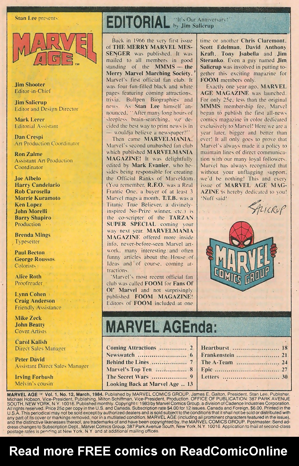 Read online Marvel Age comic -  Issue #12 - 3