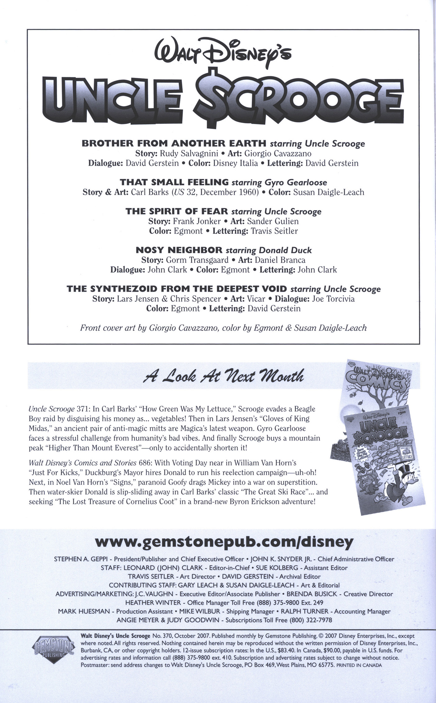 Read online Uncle Scrooge (1953) comic -  Issue #370 - 2