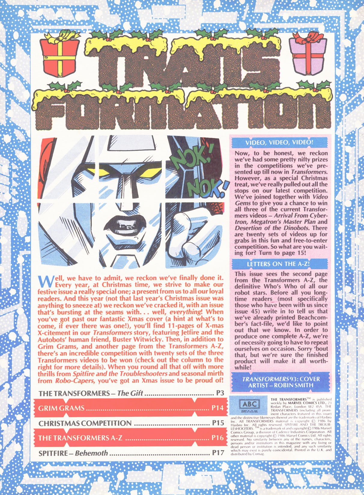 Read online The Transformers (UK) comic -  Issue #93 - 2