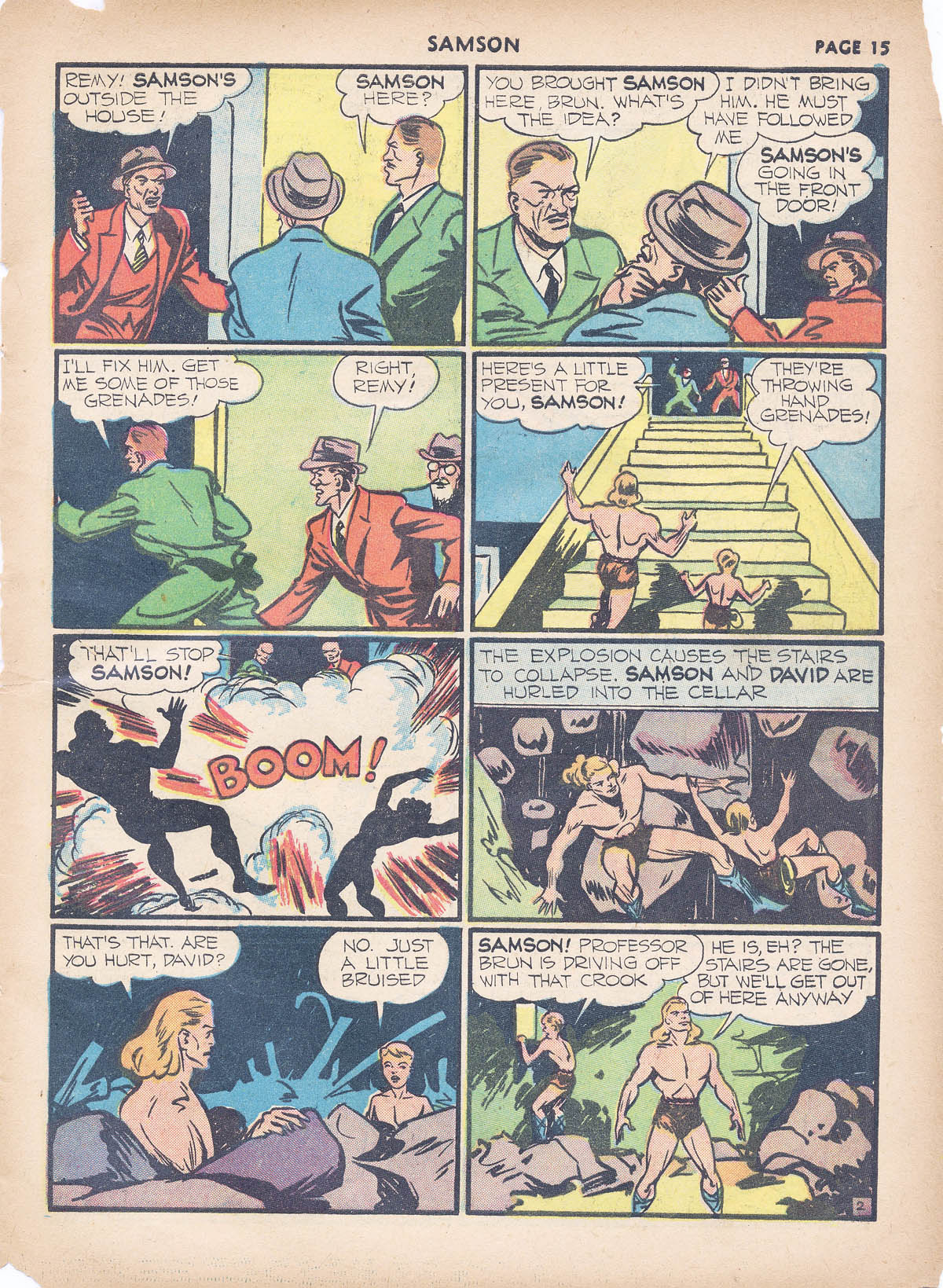 Read online Samson (1940) comic -  Issue #4 - 17