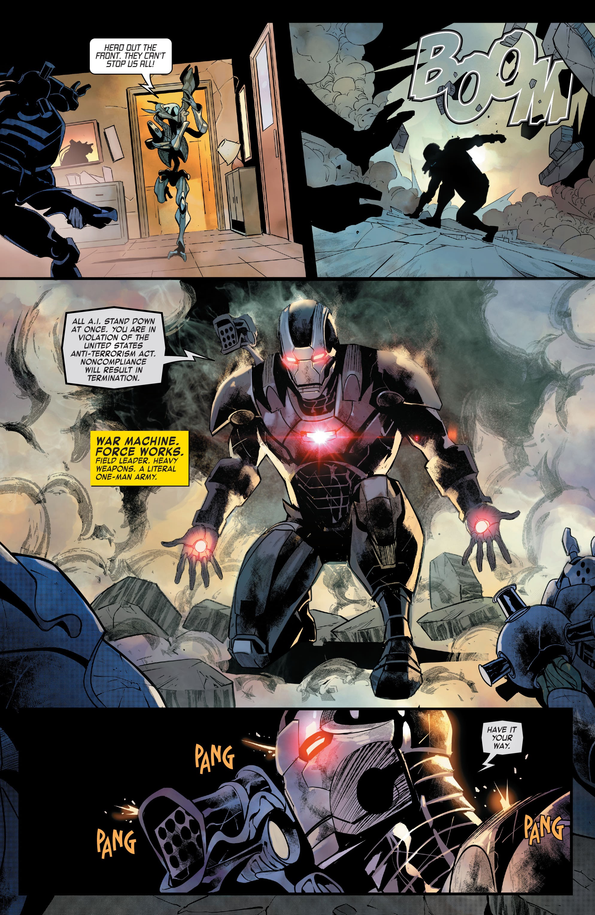 Read online Iron Man 2020: Robot Revolution - Force Works comic -  Issue # TPB (Part 1) - 69