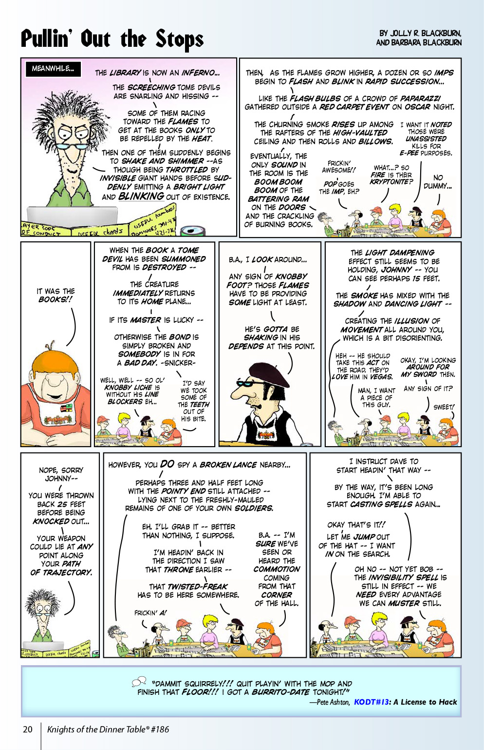 Read online Knights of the Dinner Table comic -  Issue #186 - 22